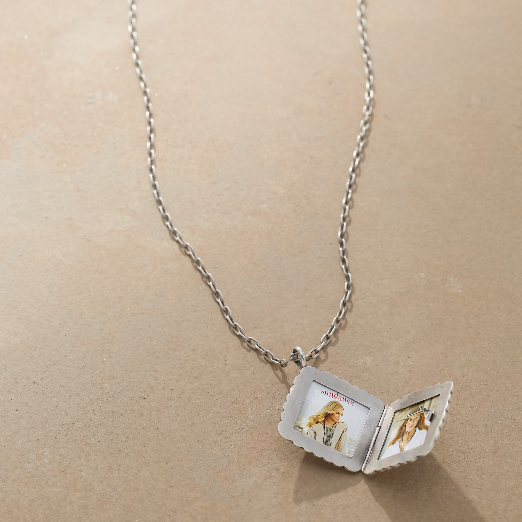 sundance-Concho Locket Necklace-Sundance Outlet