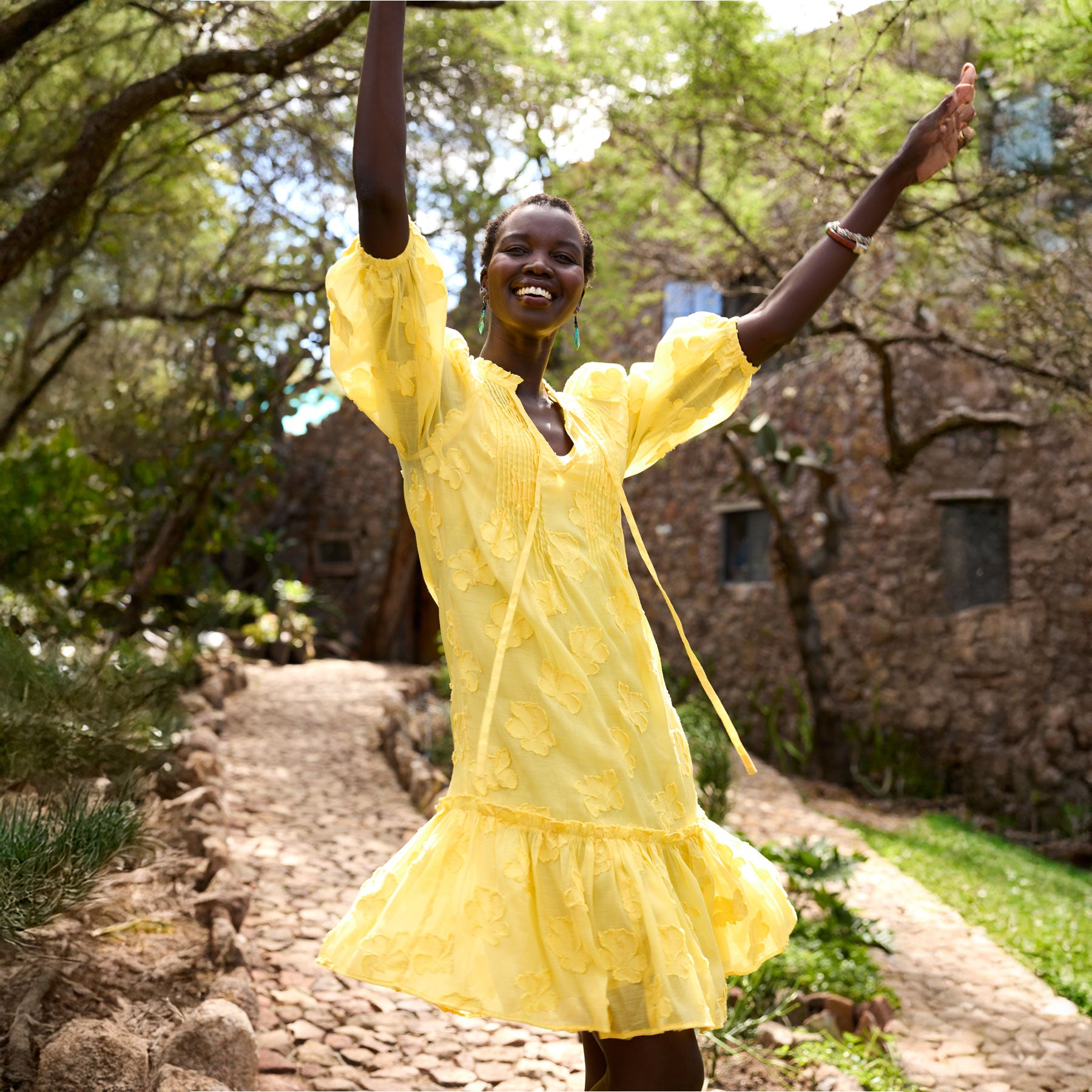 sundance-Fanciful Florals Dress-Sundance Outlet