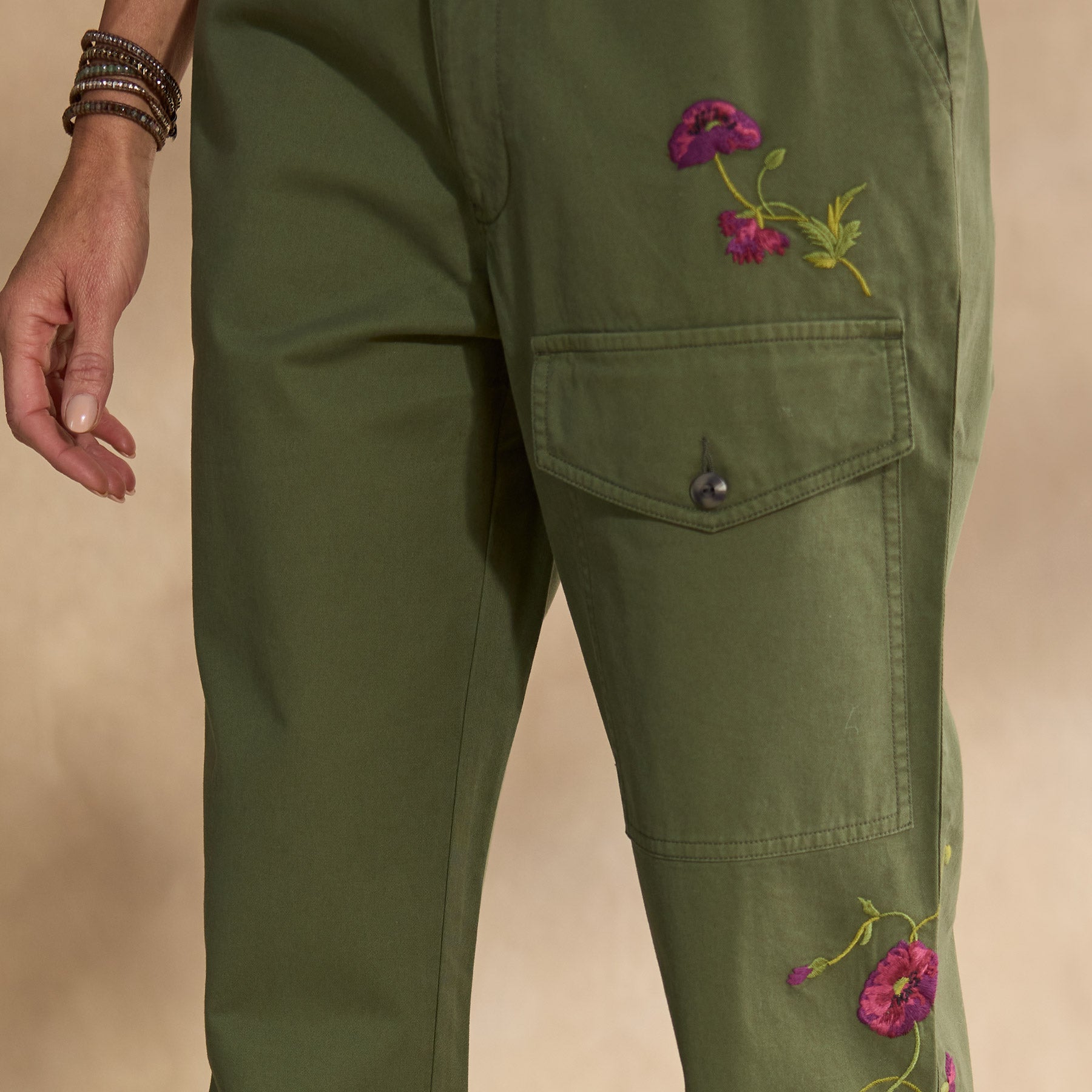 sundance-Melissa Embroidered Pants, Petite-Sundance Outlet