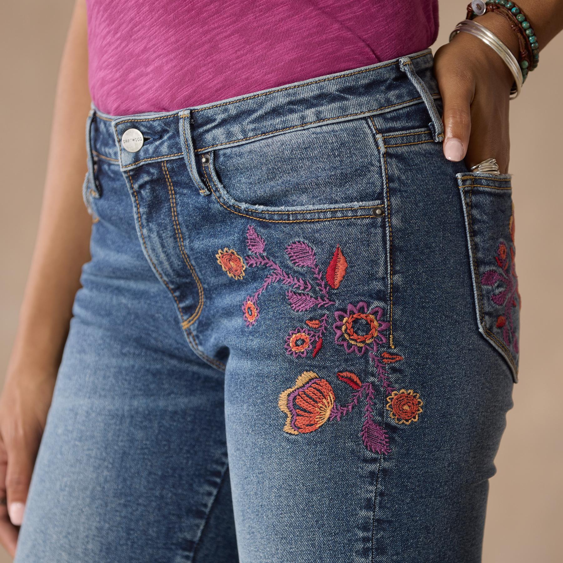 sundance-Kelly Autumn Bloom Jeans-Sundance Outlet