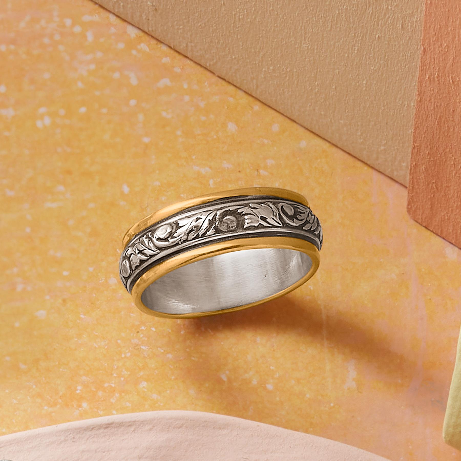 sundance-Silver And Gold Twining Vine Ring-Sundance Outlet