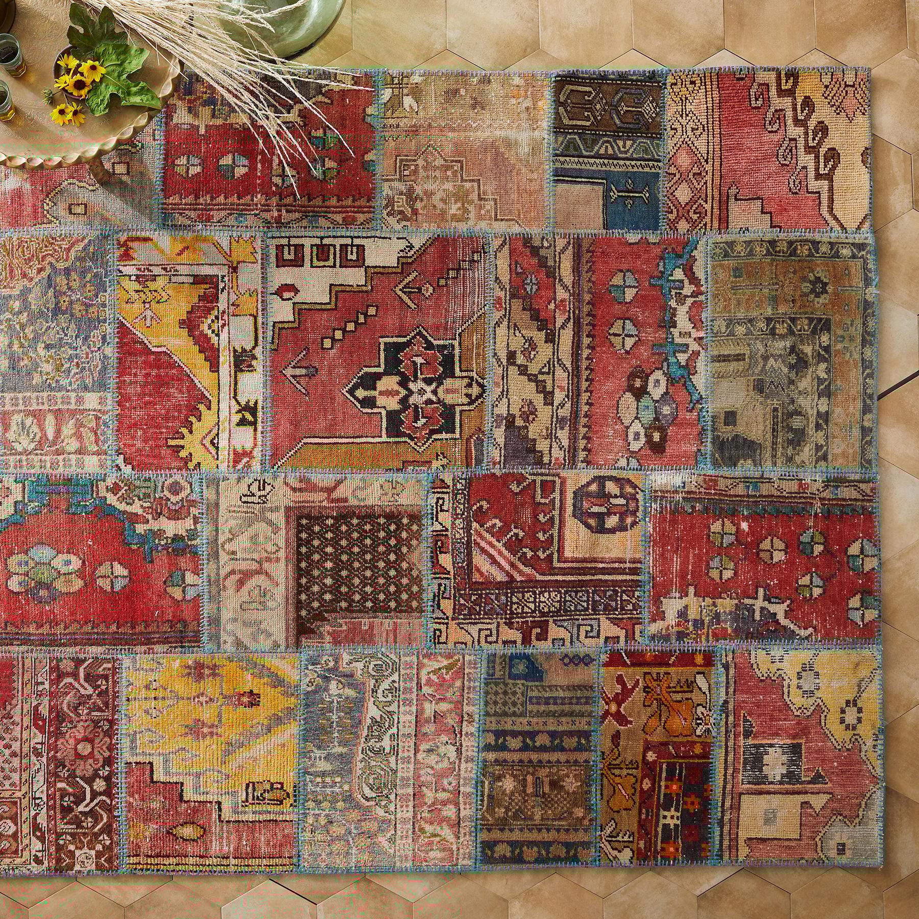 sundance-Anatolia Patchwork Hand-Knotted Rug-Sundance Outlet