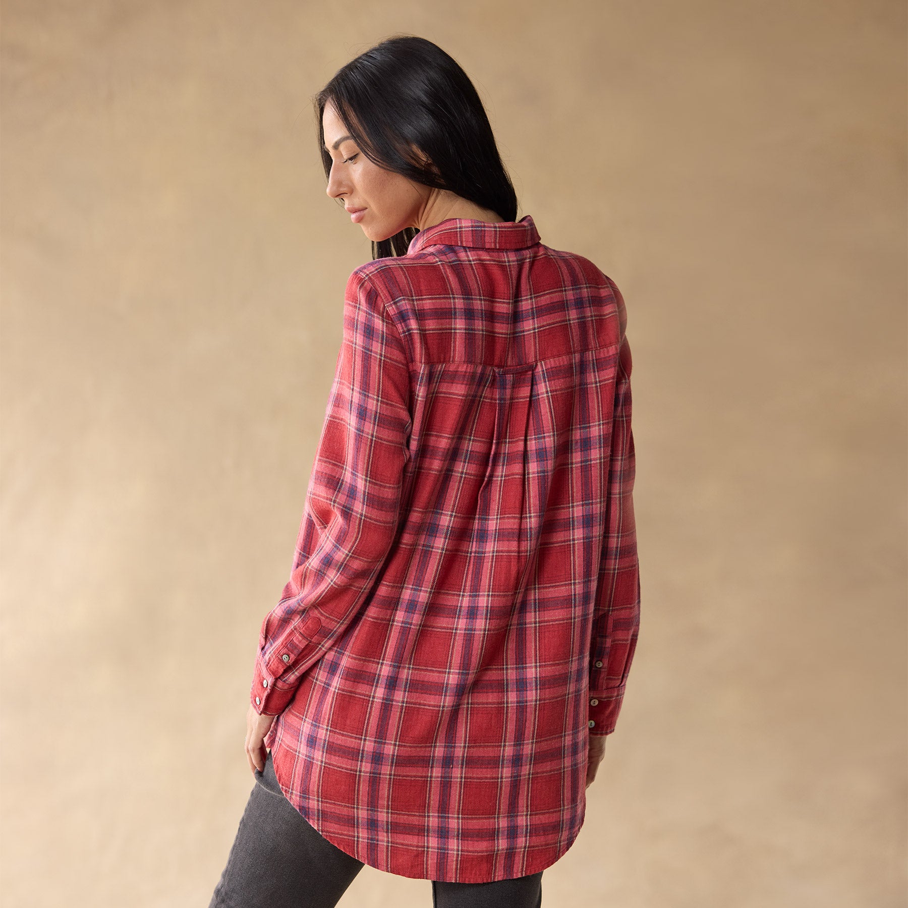 sundance-Amadi Plaid Tunic, Petite-Sundance Outlet