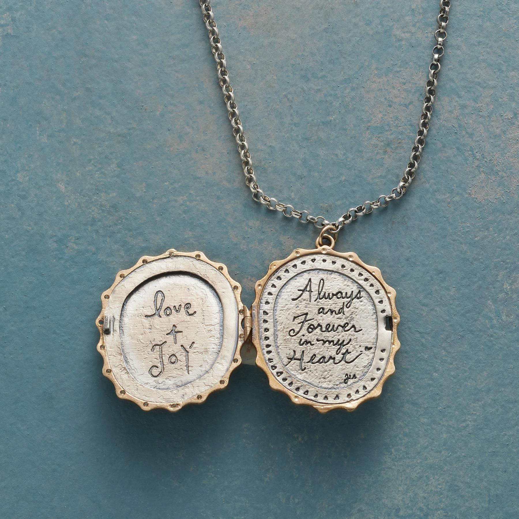 sundance-Forever Love Locket Necklace-Sundance Outlet