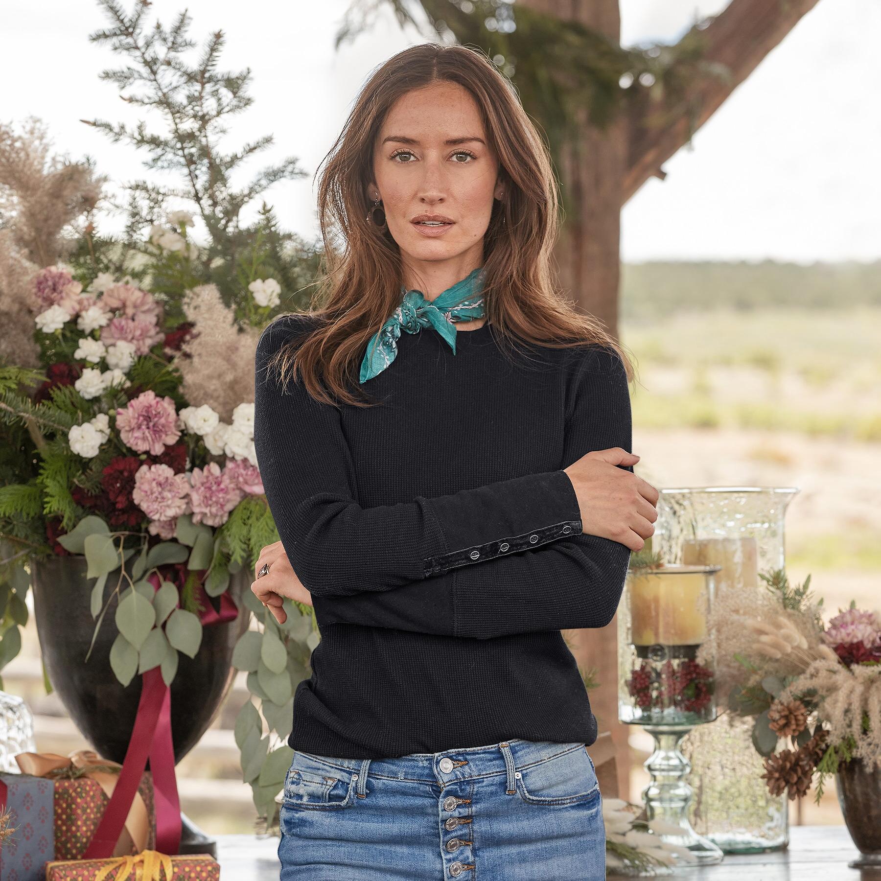 sundance-Crewneck Thermal, Petite-Sundance Outlet