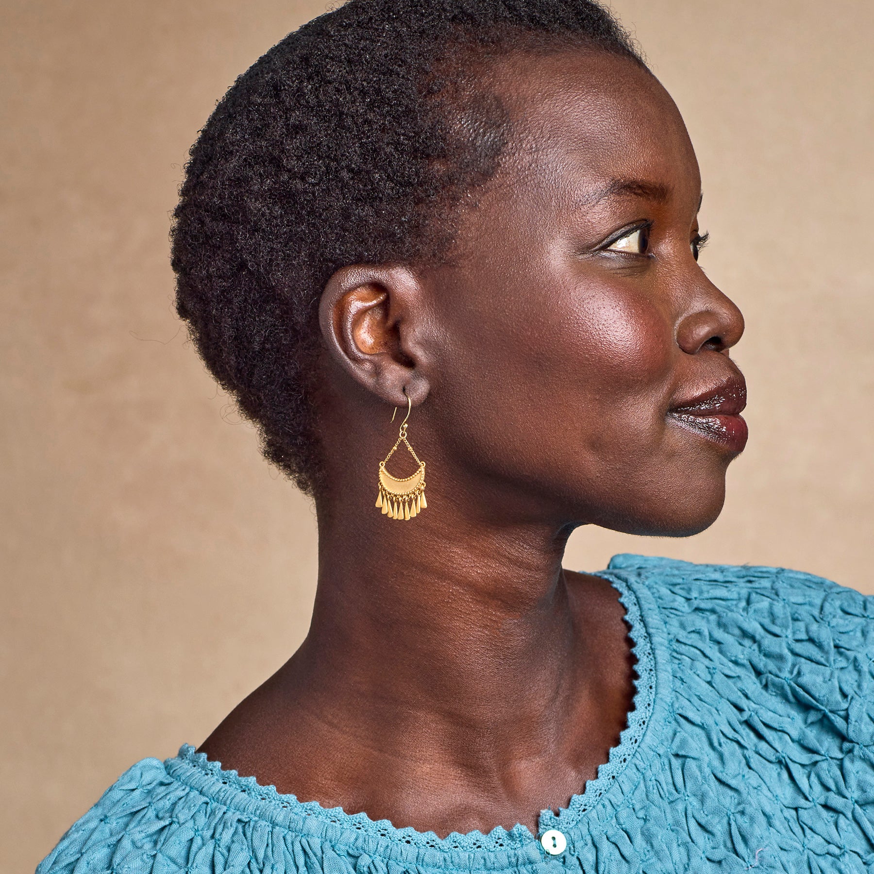 sundance-Crescent Fringe Earrings-Sundance Outlet