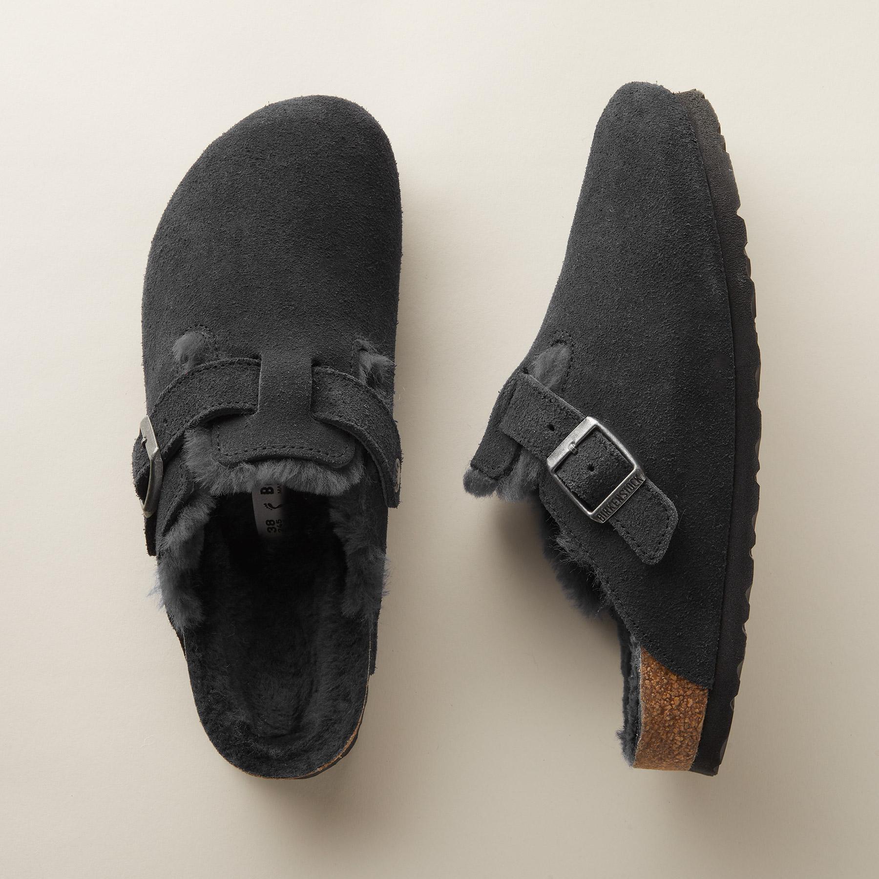 sundance-Boston Shearling Suede Mules-Sundance Outlet