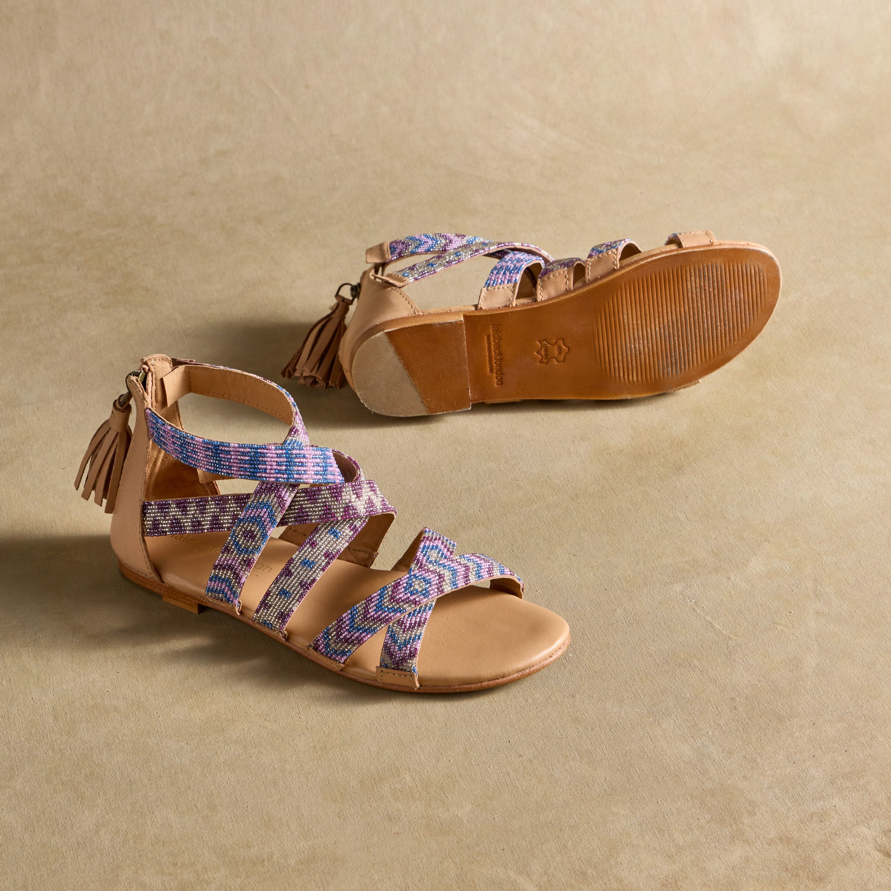 sundance-Beaded Paradise Sandals-Sundance Outlet