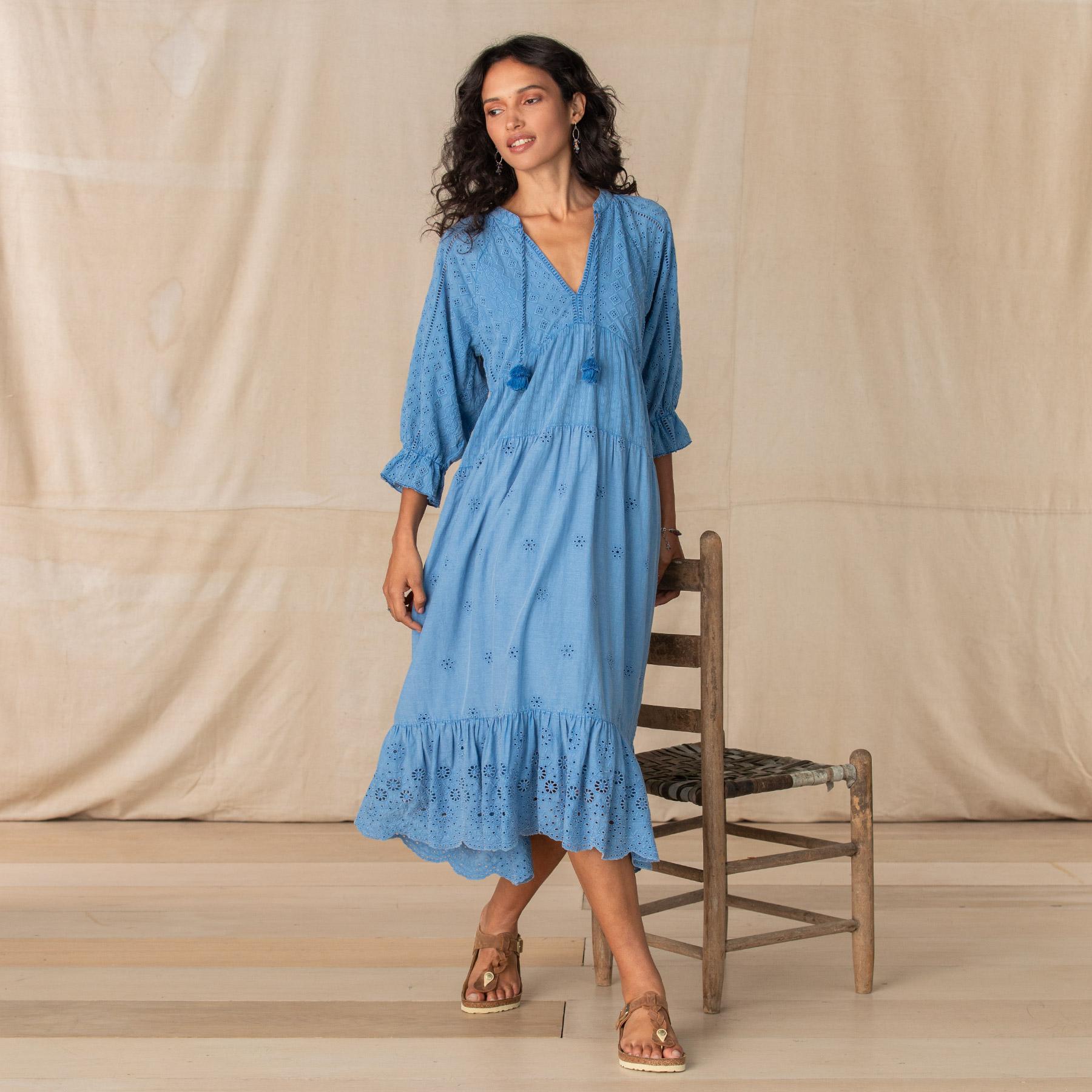 sundance-Nicole Eyelet Dress-Sundance Outlet