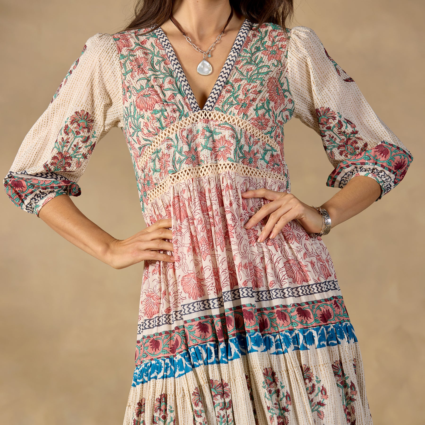 sundance-Peacock Flare Midi Dress-Sundance Outlet
