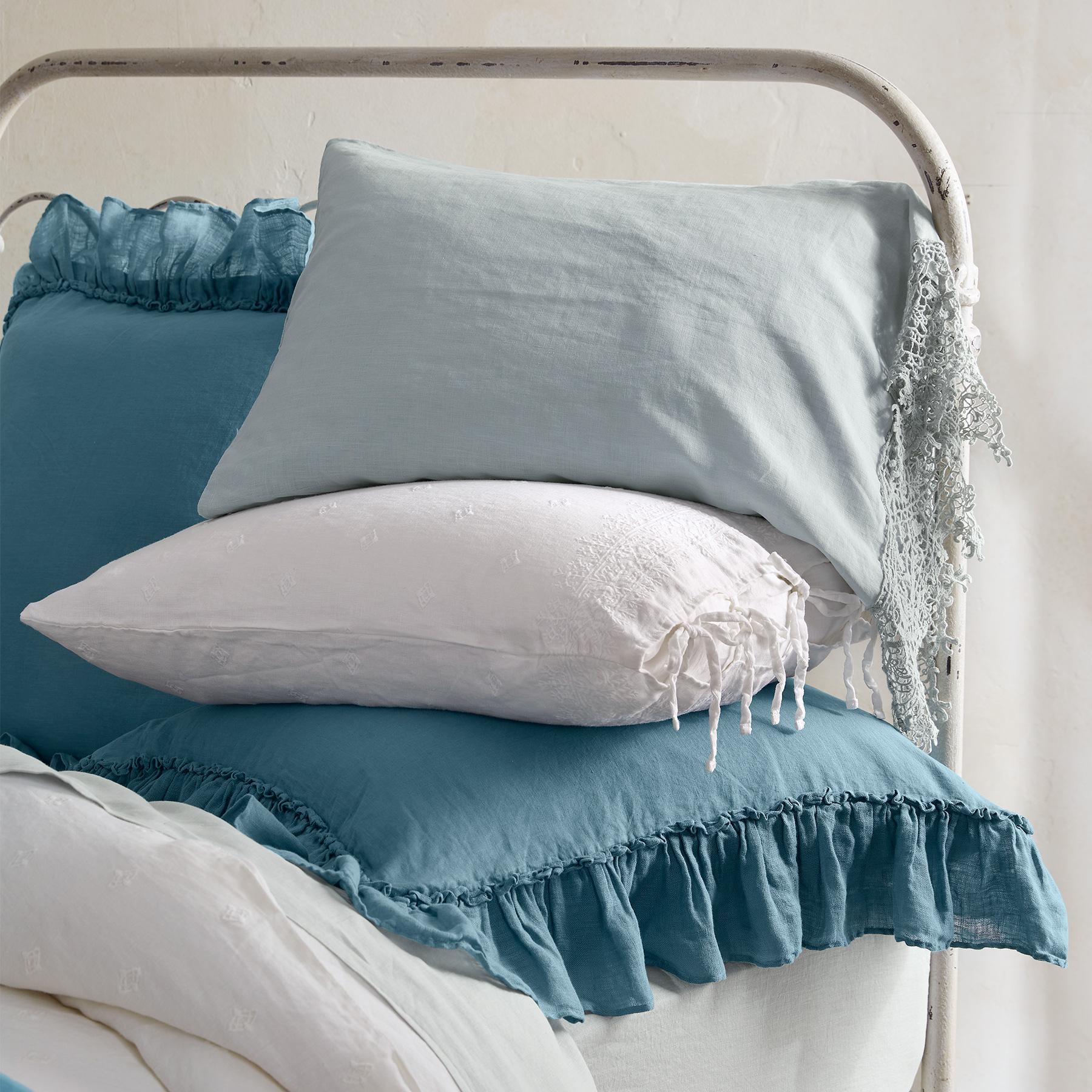 sundance-Gossamer Linen Ruffle Sham-Sundance Outlet
