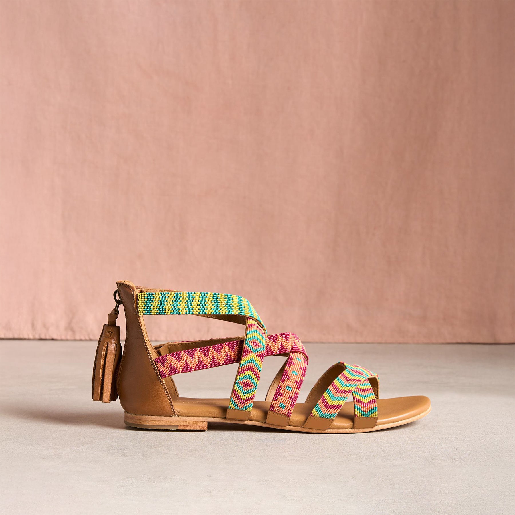 sundance-Beaded Paradise Sandals-Sundance Outlet