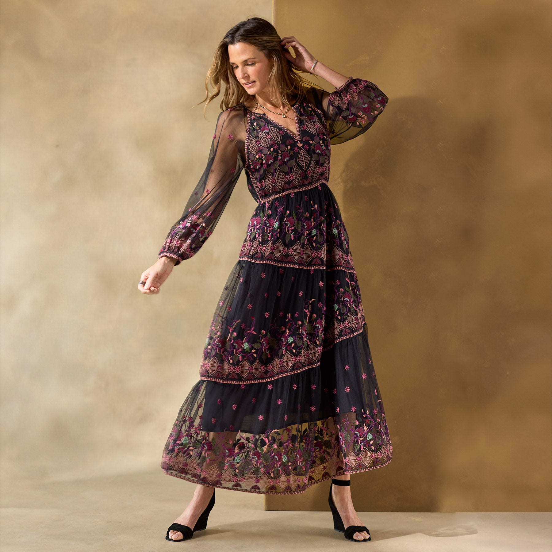 sundance-Soiree In Vienna Dress, Petite-Sundance Outlet