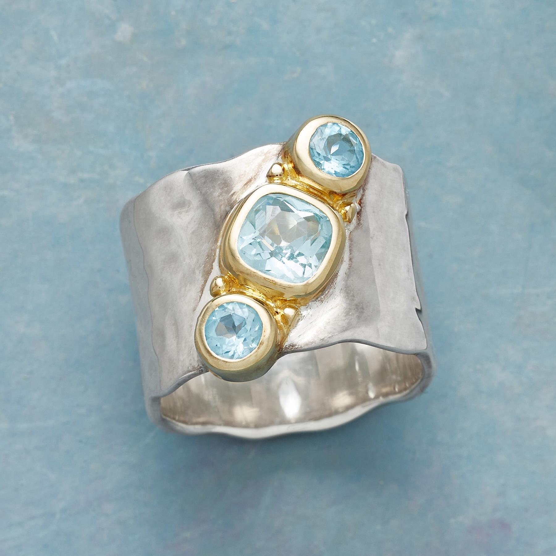sundance-Blue Topaz Pageant Ring-Sundance Outlet