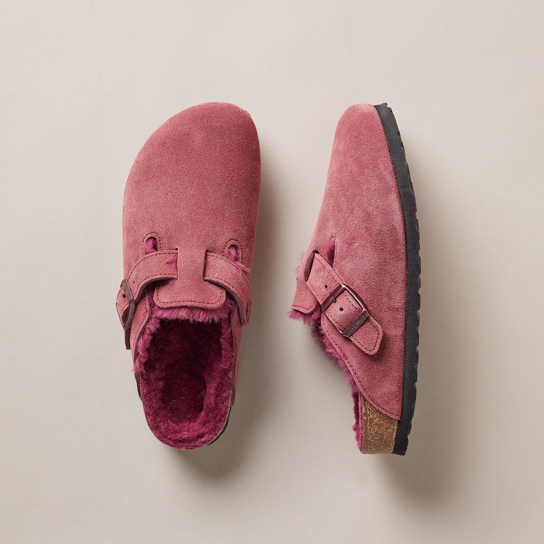 sundance-Boston Shearling Suede Mules-Sundance Outlet