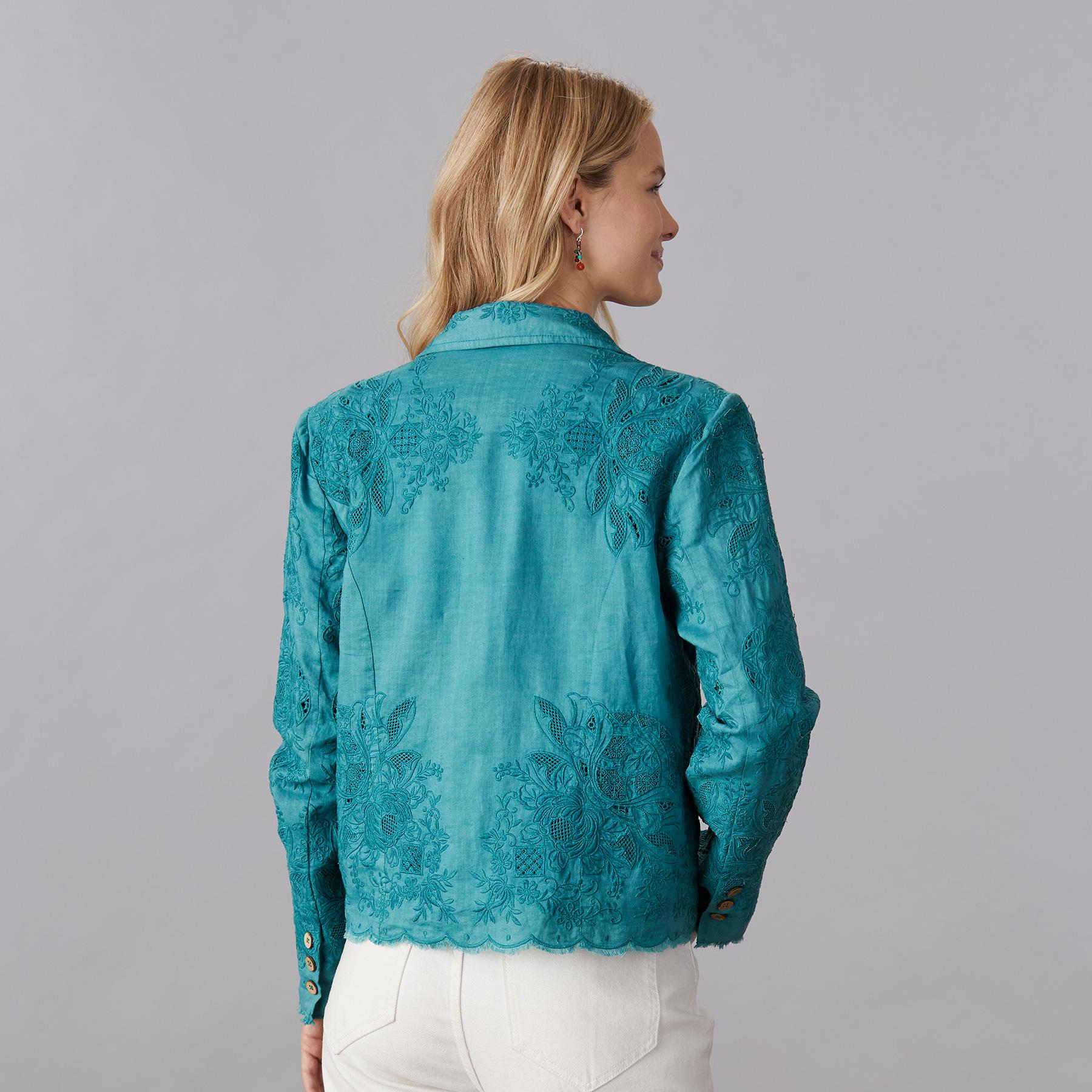 sundance-Rosette Lace Jacket-Sundance Outlet