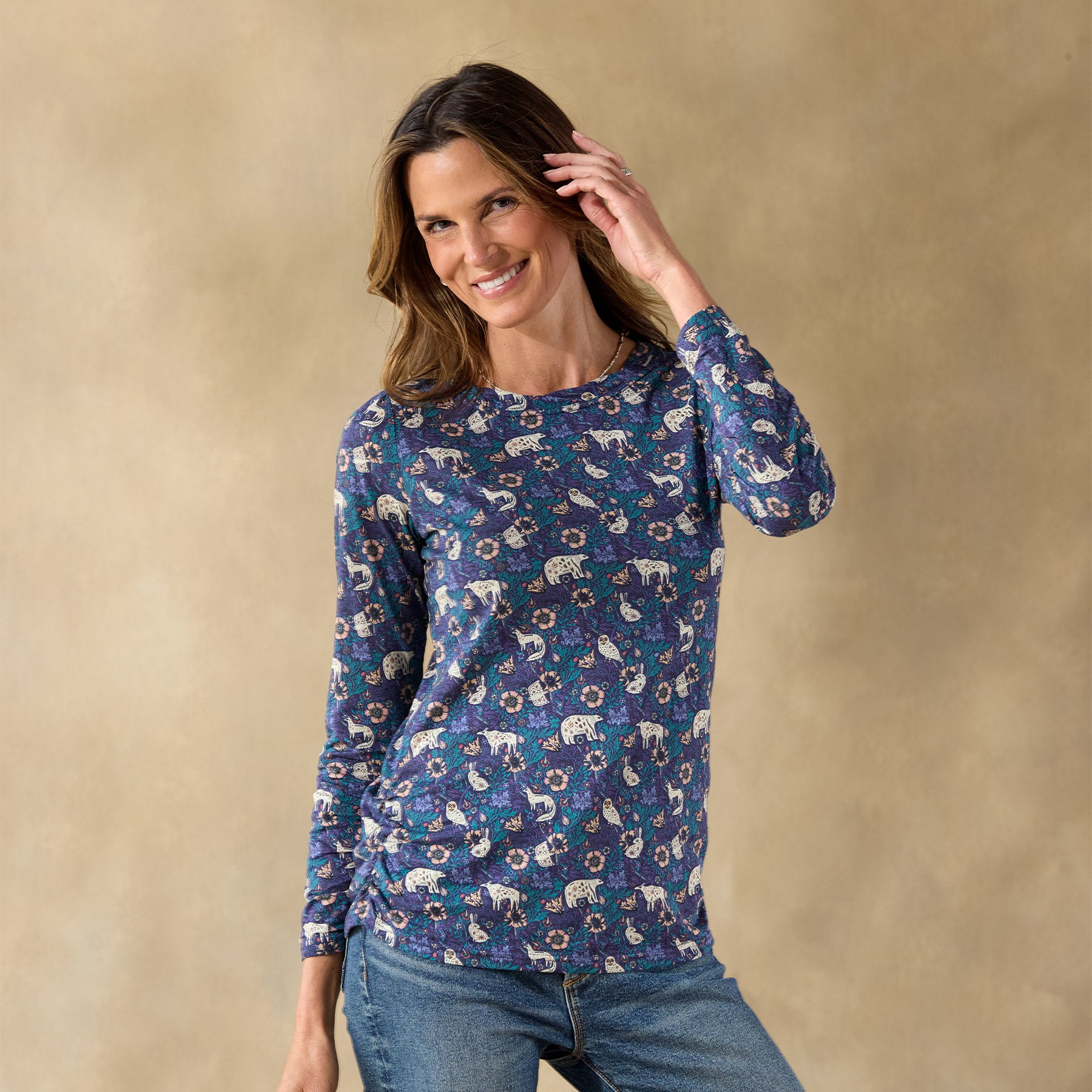 sundance-Nanook Tee, Petite-Sundance Outlet