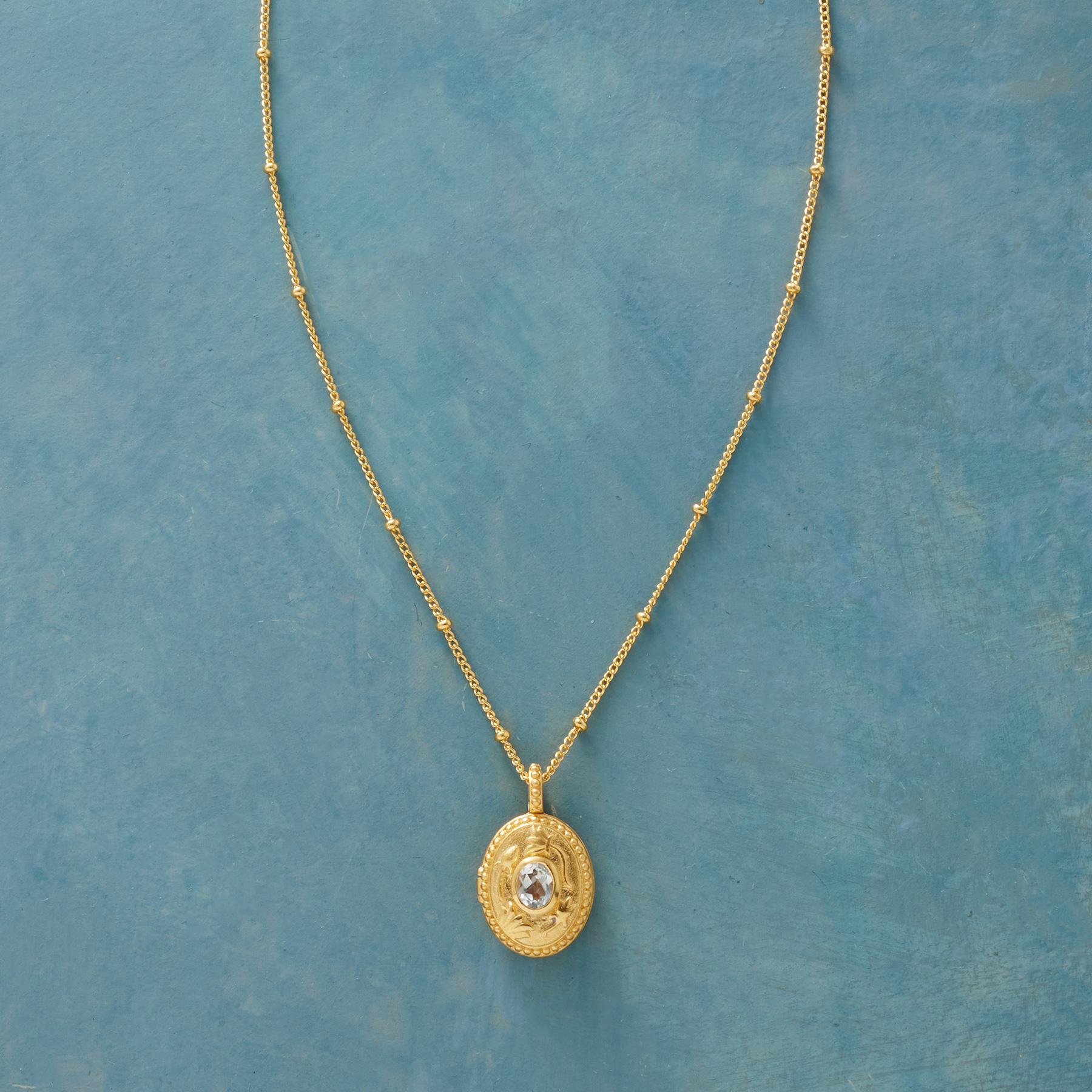 sundance-Gold Vermeil Birthstone Locket-Sundance Outlet