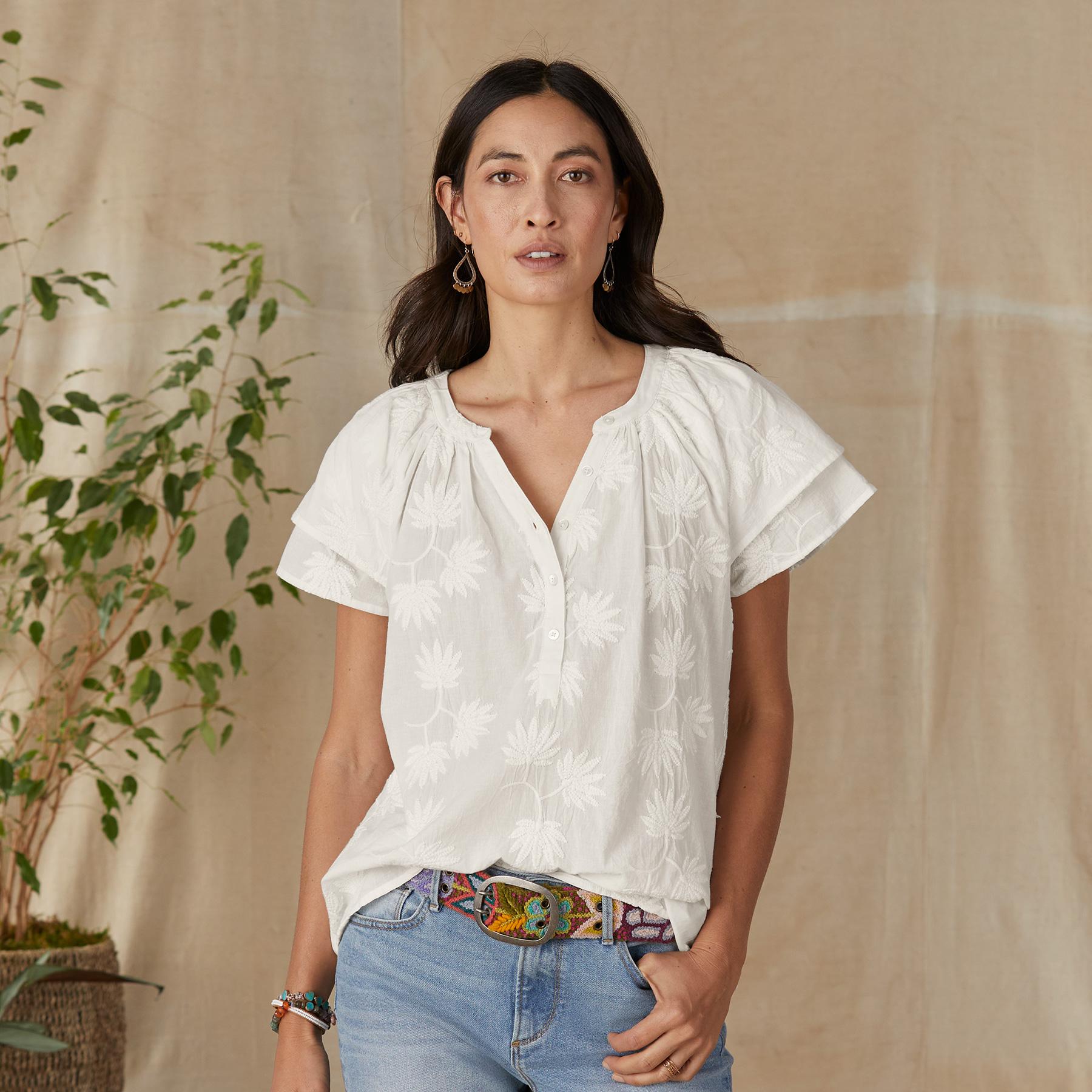 sundance-Claudie Wildflower Blouse-Sundance Outlet