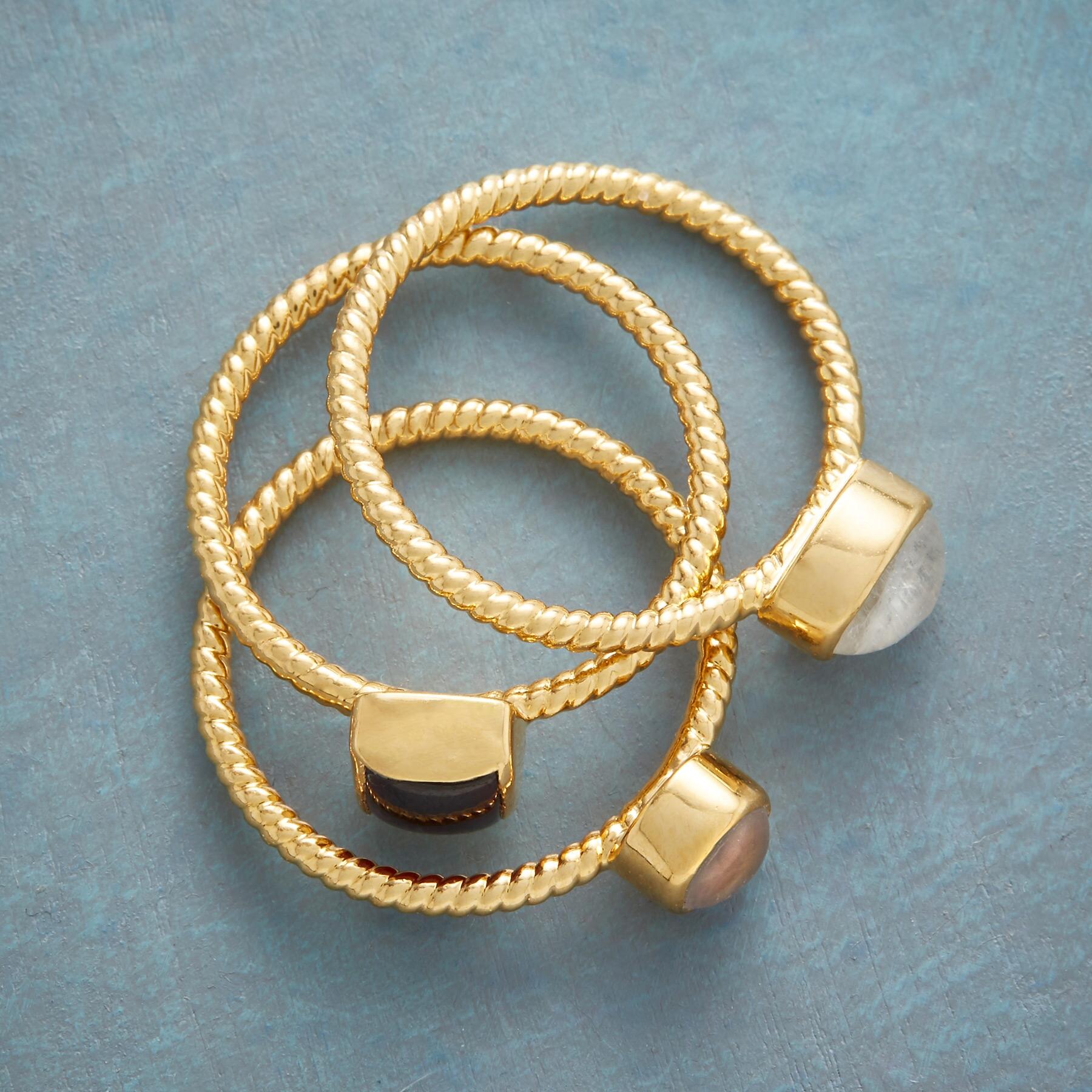 sundance-Twisted Trio Ring Set-Sundance Outlet