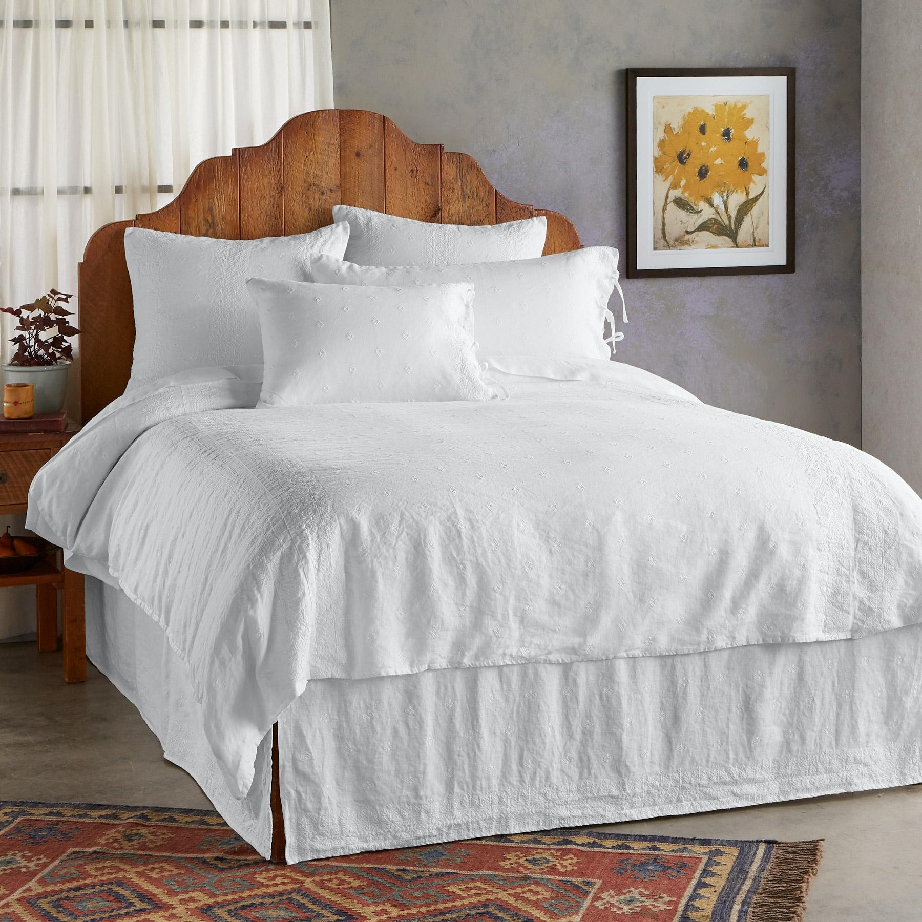 sundance-Gossamer Linen Embroidery Duvet-Sundance Outlet
