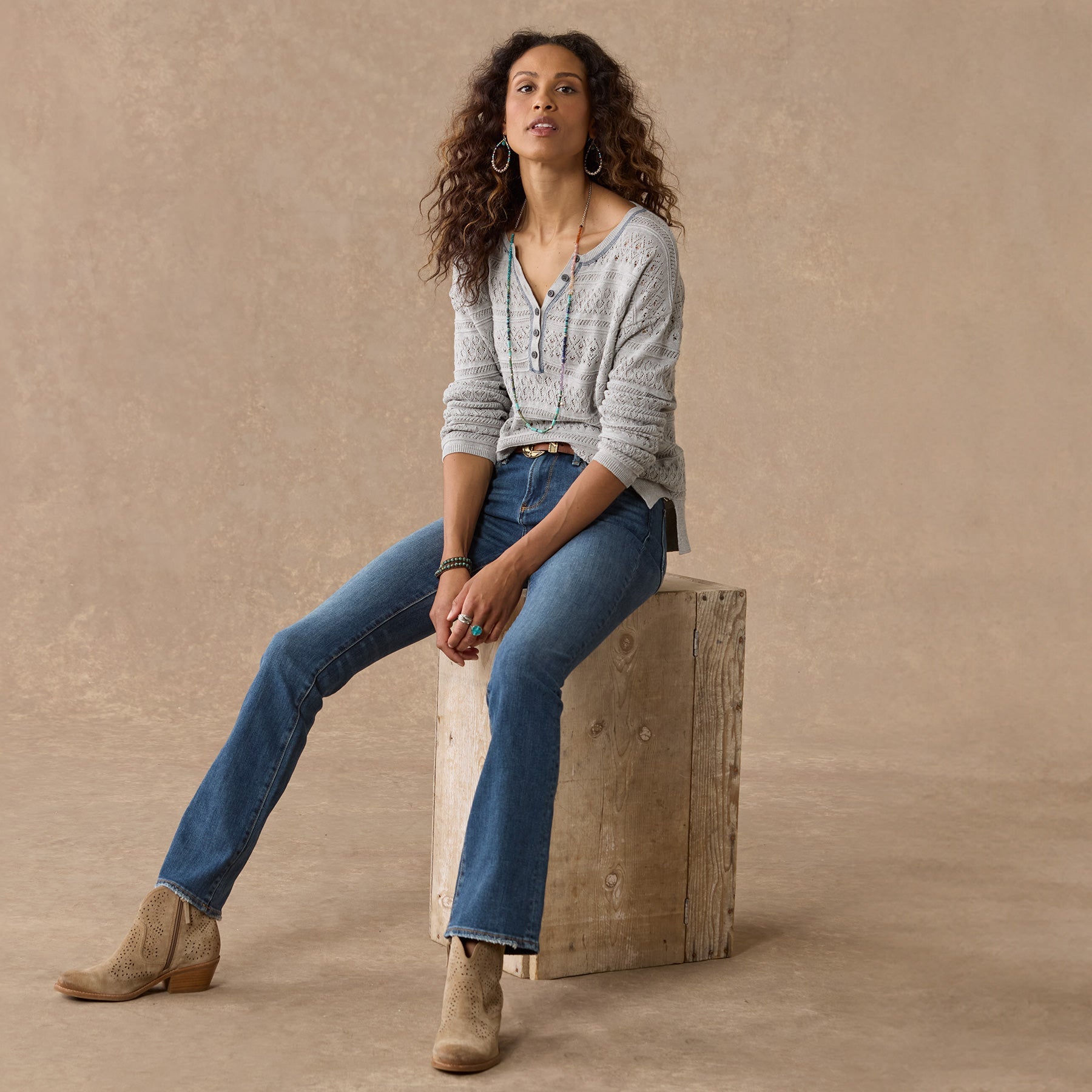 sundance-Devon Sweater Henley, Petite | Sundance Outlet-Sundance Outlet