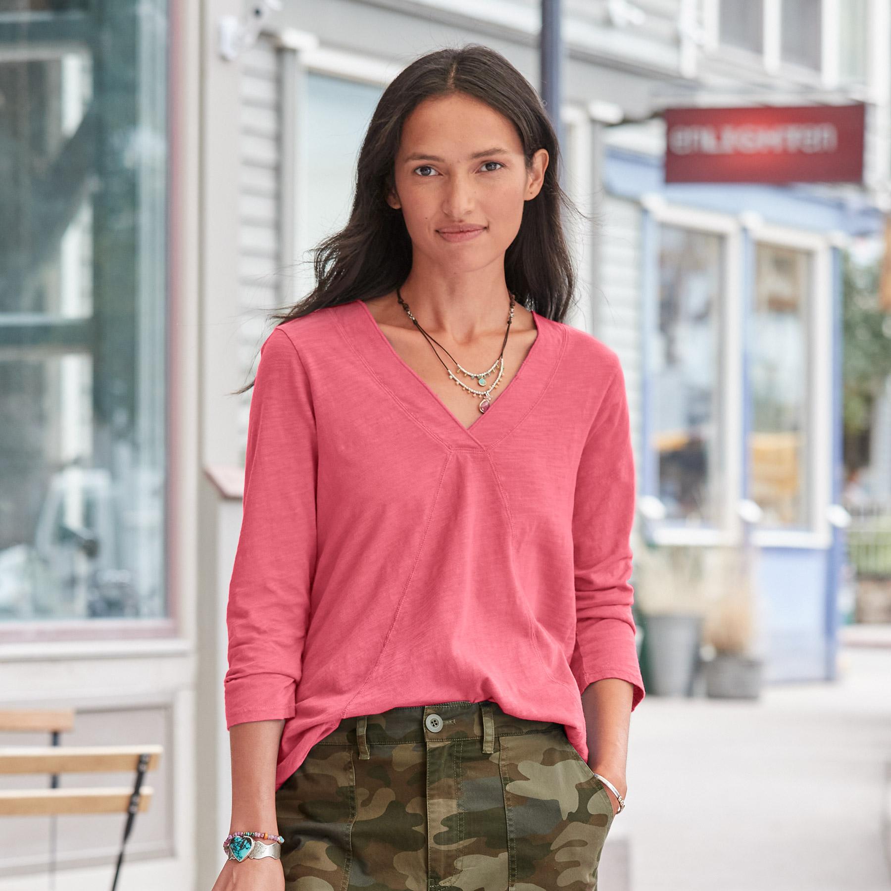 sundance-Everyday Essential Tee 3/4 Sleeve-Sundance Outlet