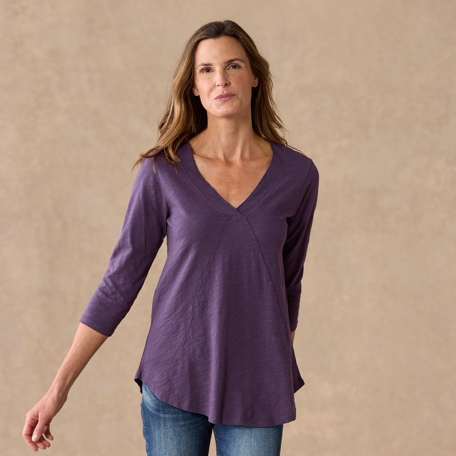 sundance-Everyday Essential Tee 3/4 Sleeve-Sundance Outlet