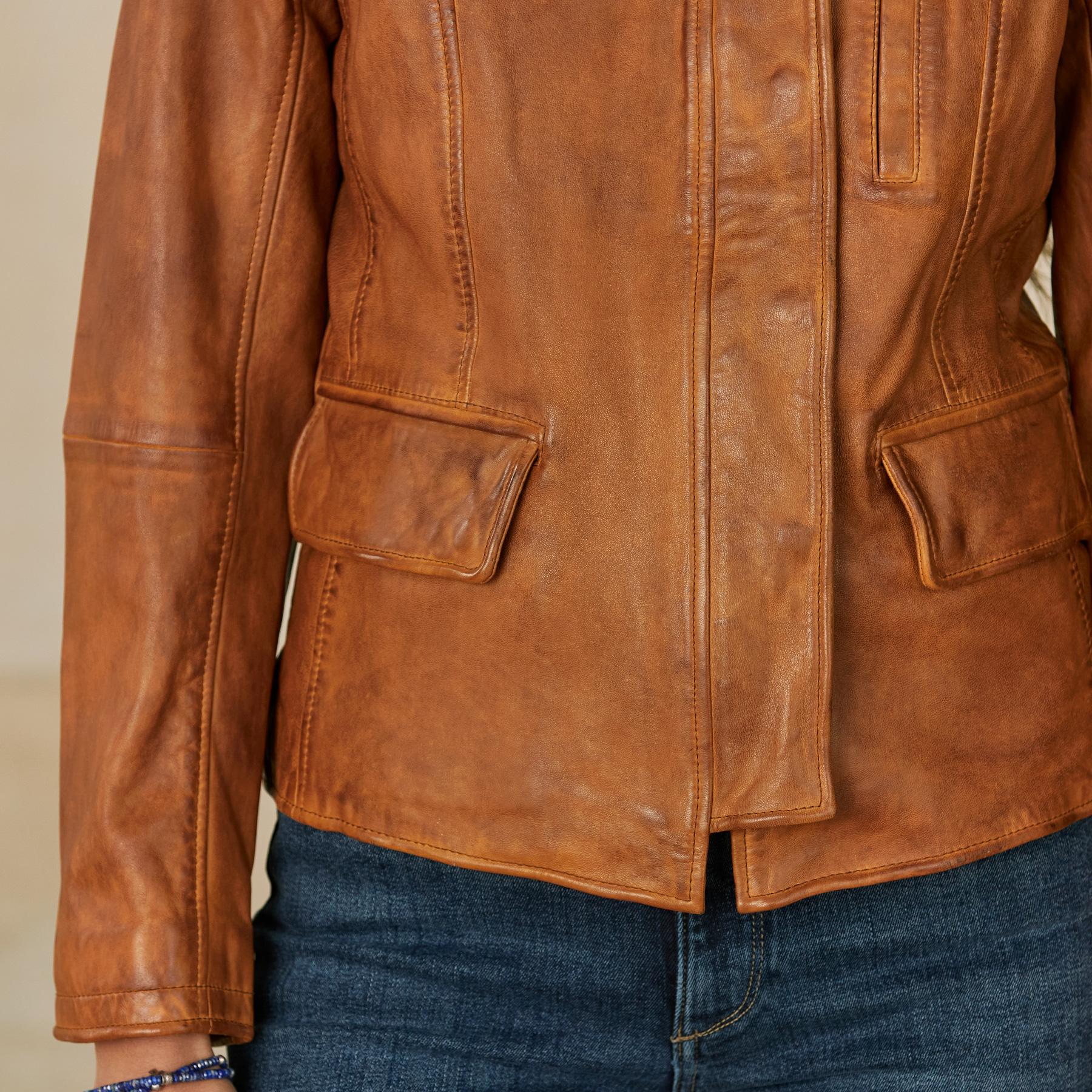 sundance-Angela Leather Jacket-Sundance Outlet