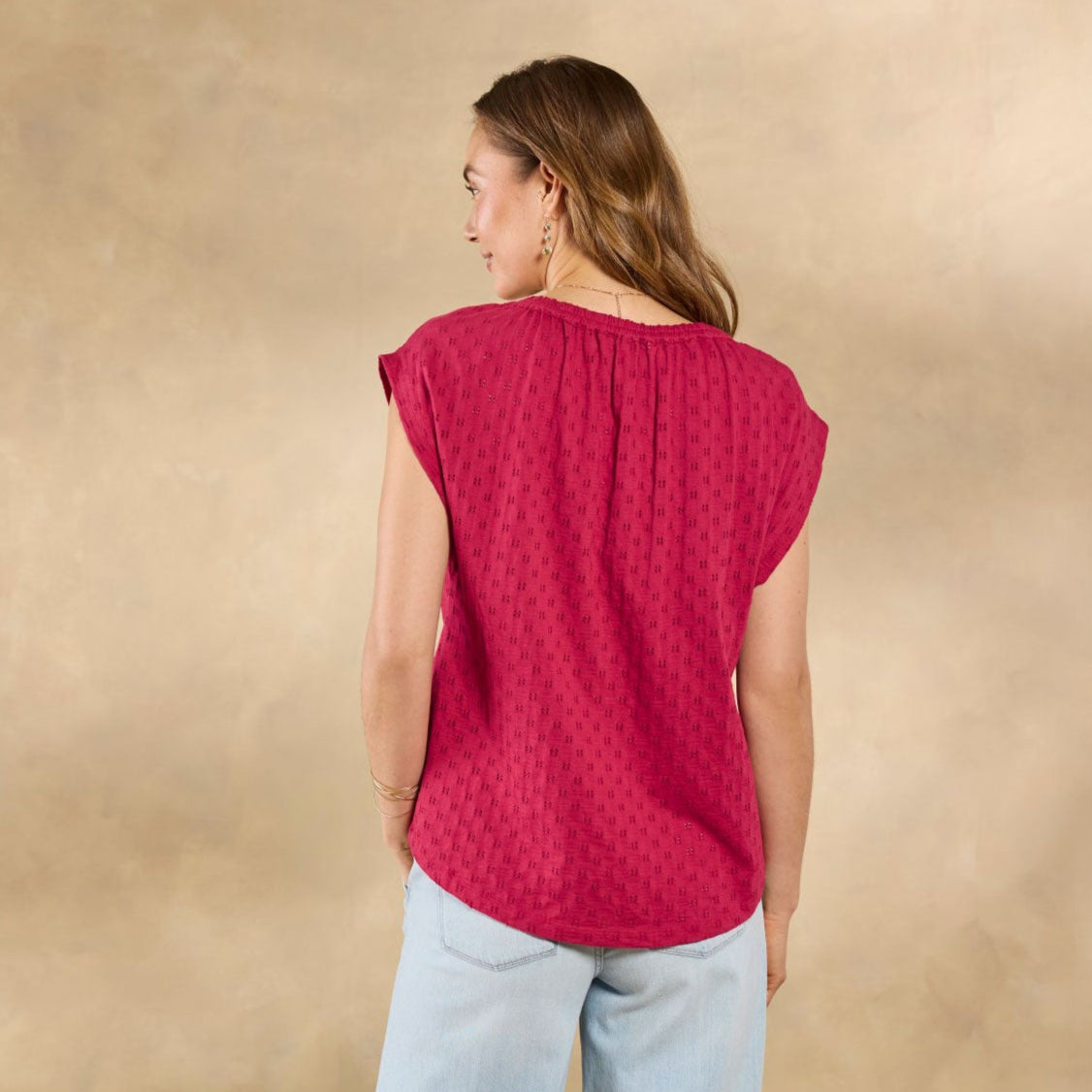 sundance-Gia Eyelet Tee-Sundance Outlet