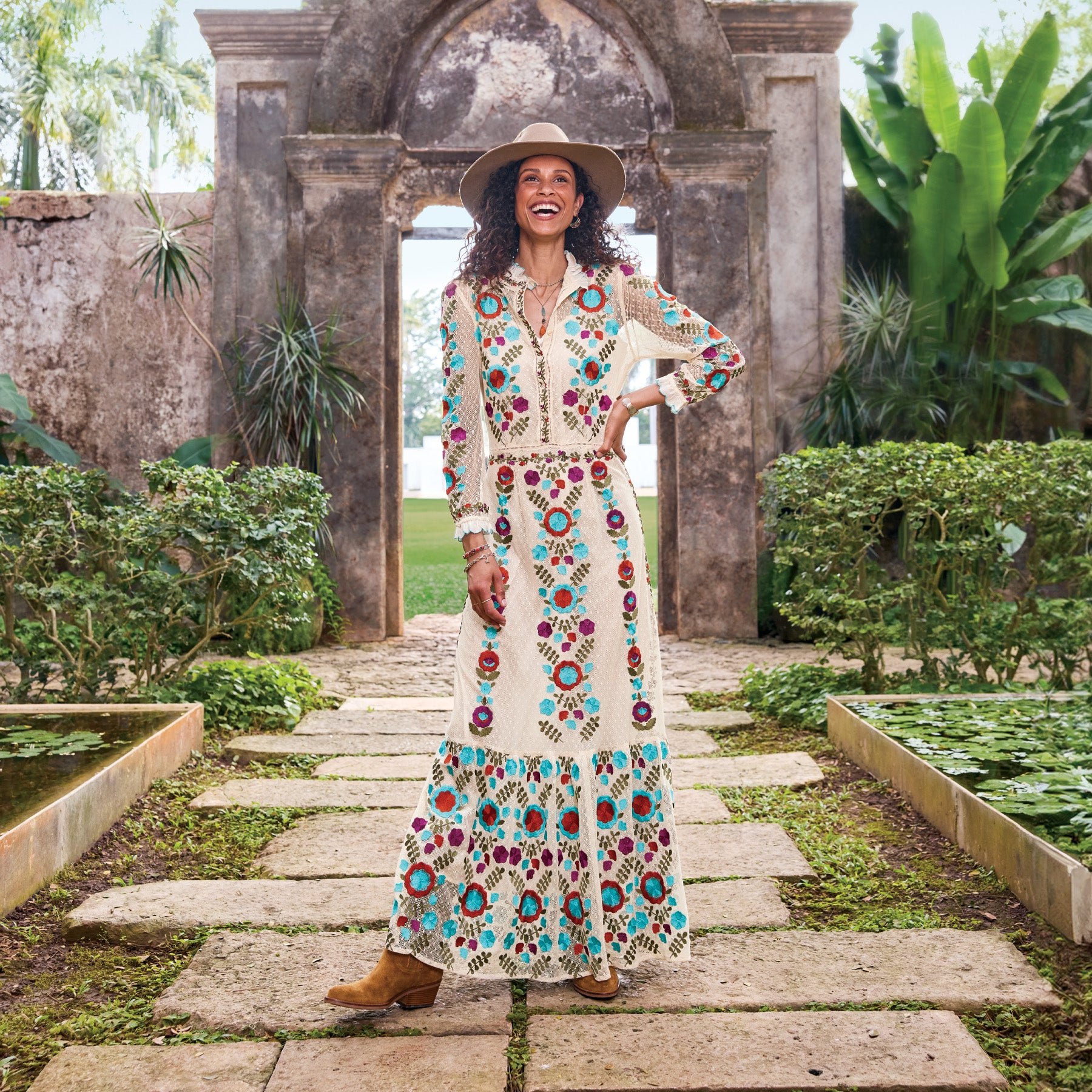 sundance-Ary Embroidered Maxi Dress-Sundance Outlet