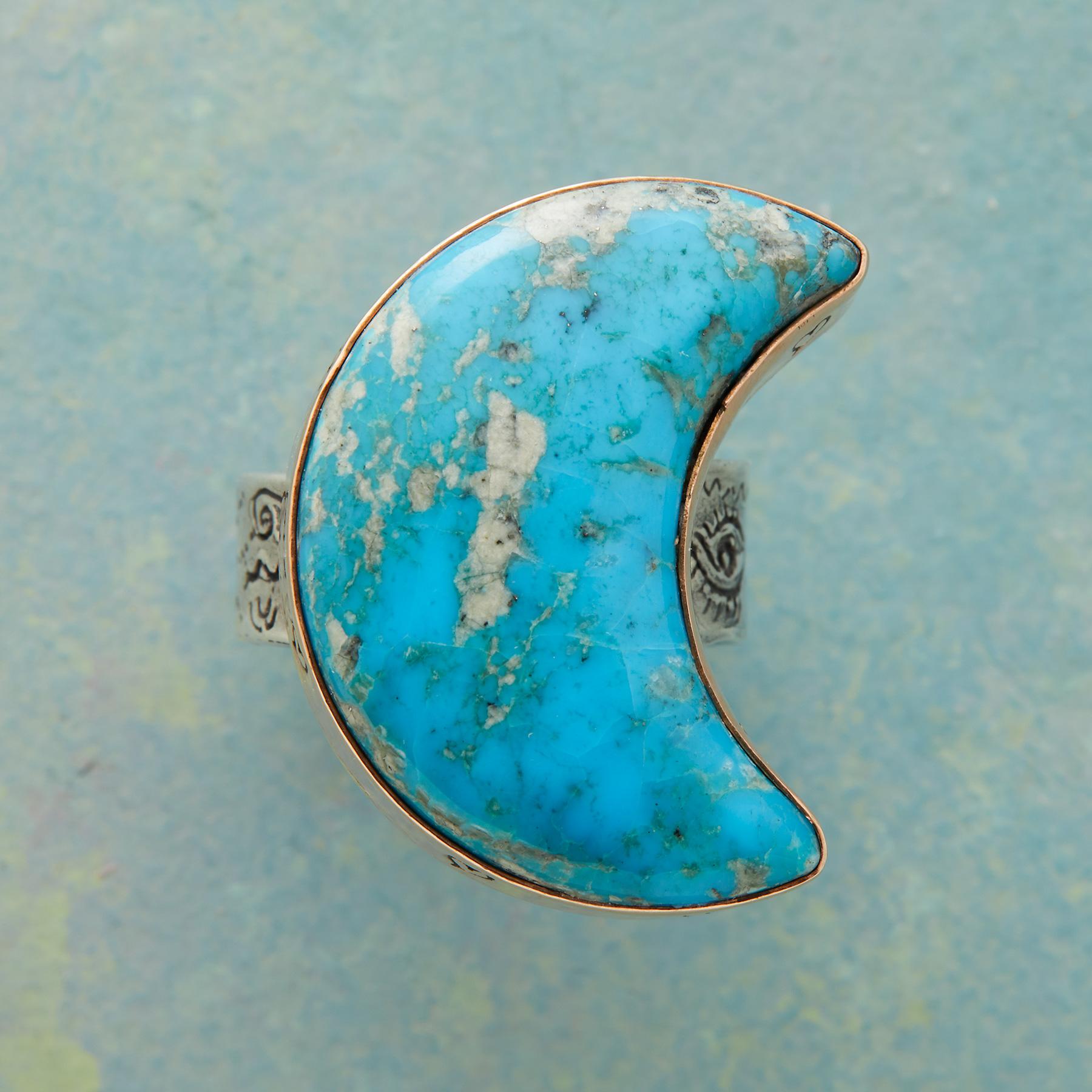 sundance-Turquoise Moon Ring-Sundance Outlet