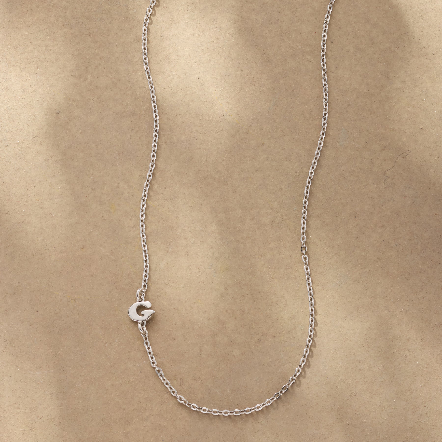 sundance-Silver Initial Spark Necklace-Sundance Outlet