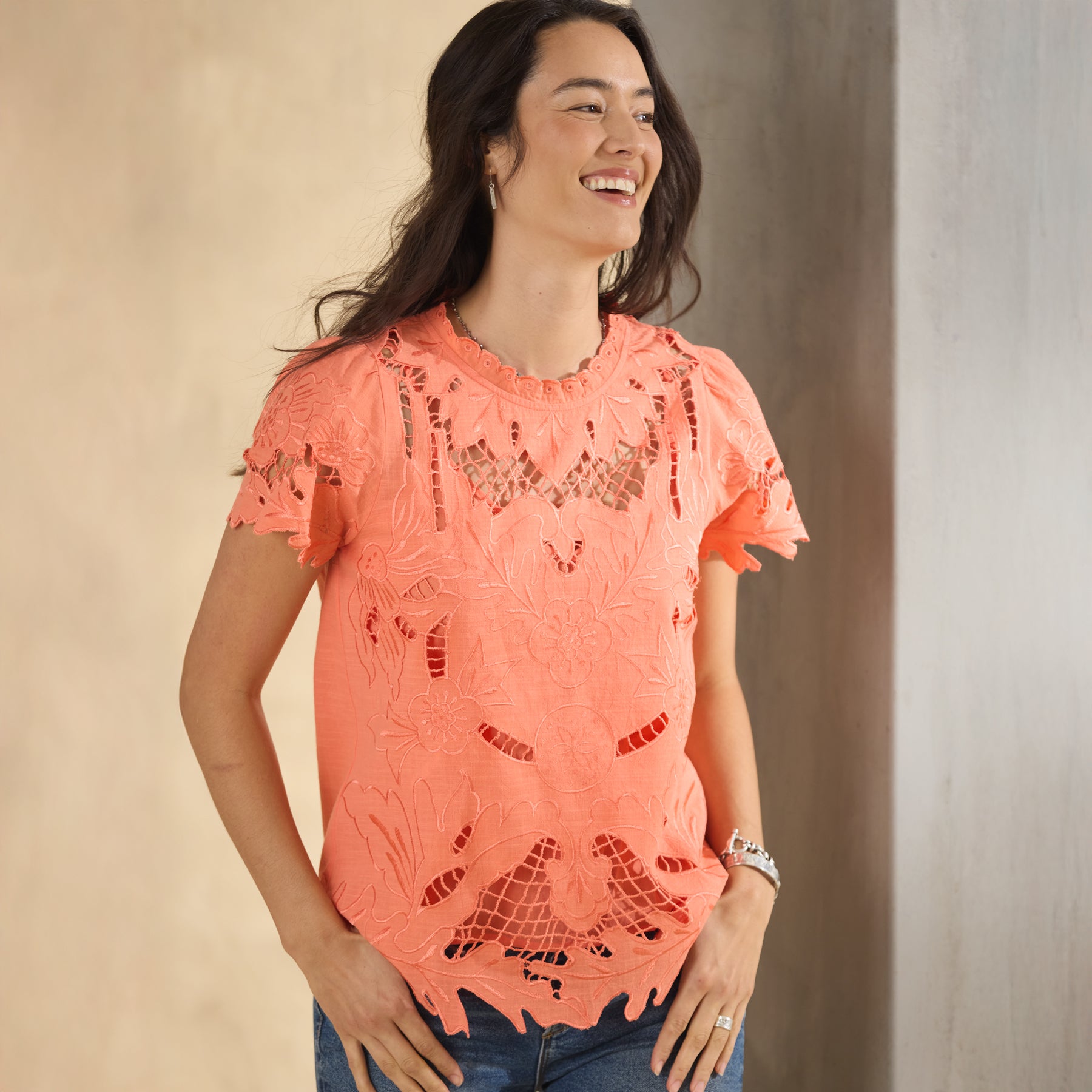 sundance-Ayre Lace Top-Sundance Outlet