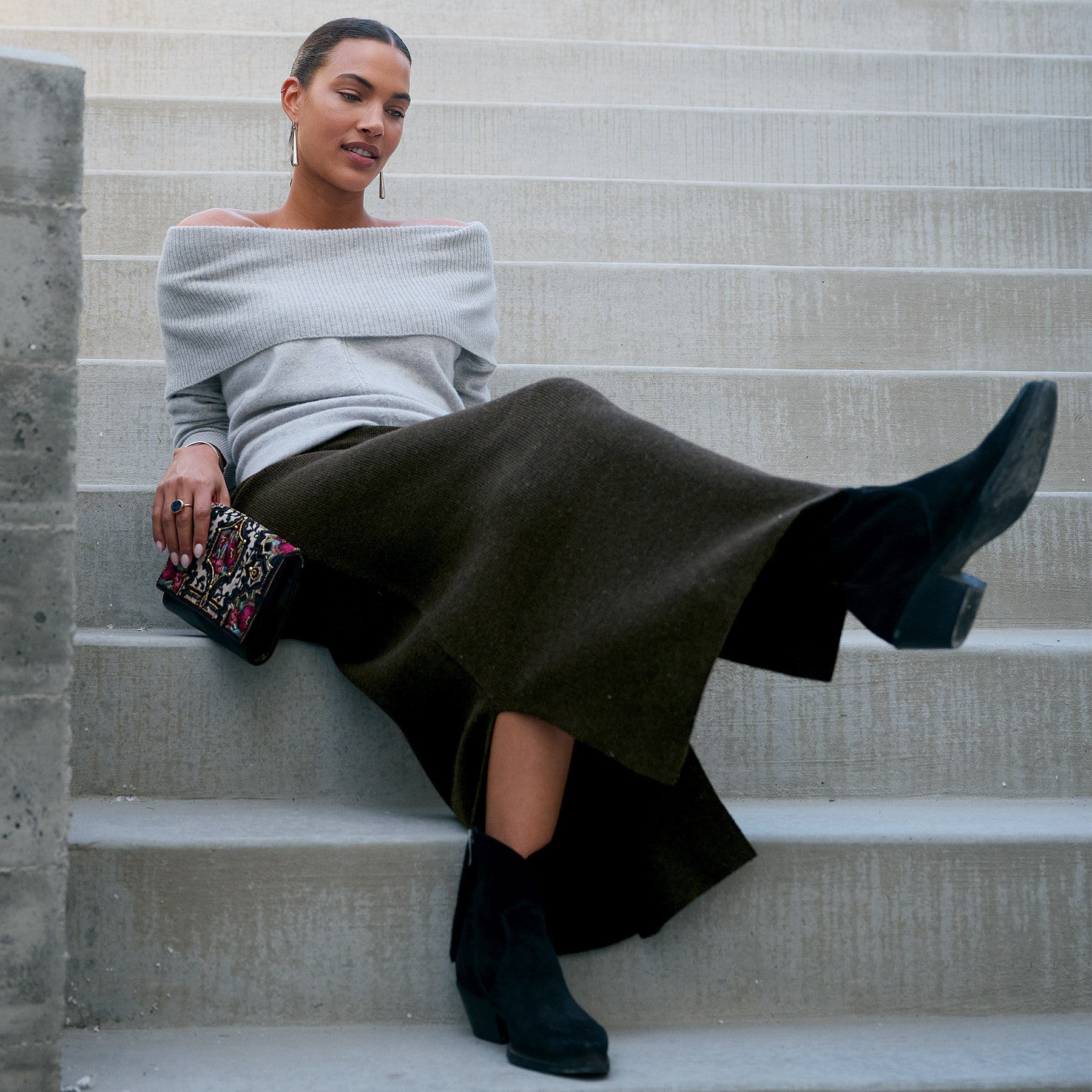 sundance-Miriam Sweater Skirt, Petite-Sundance Outlet