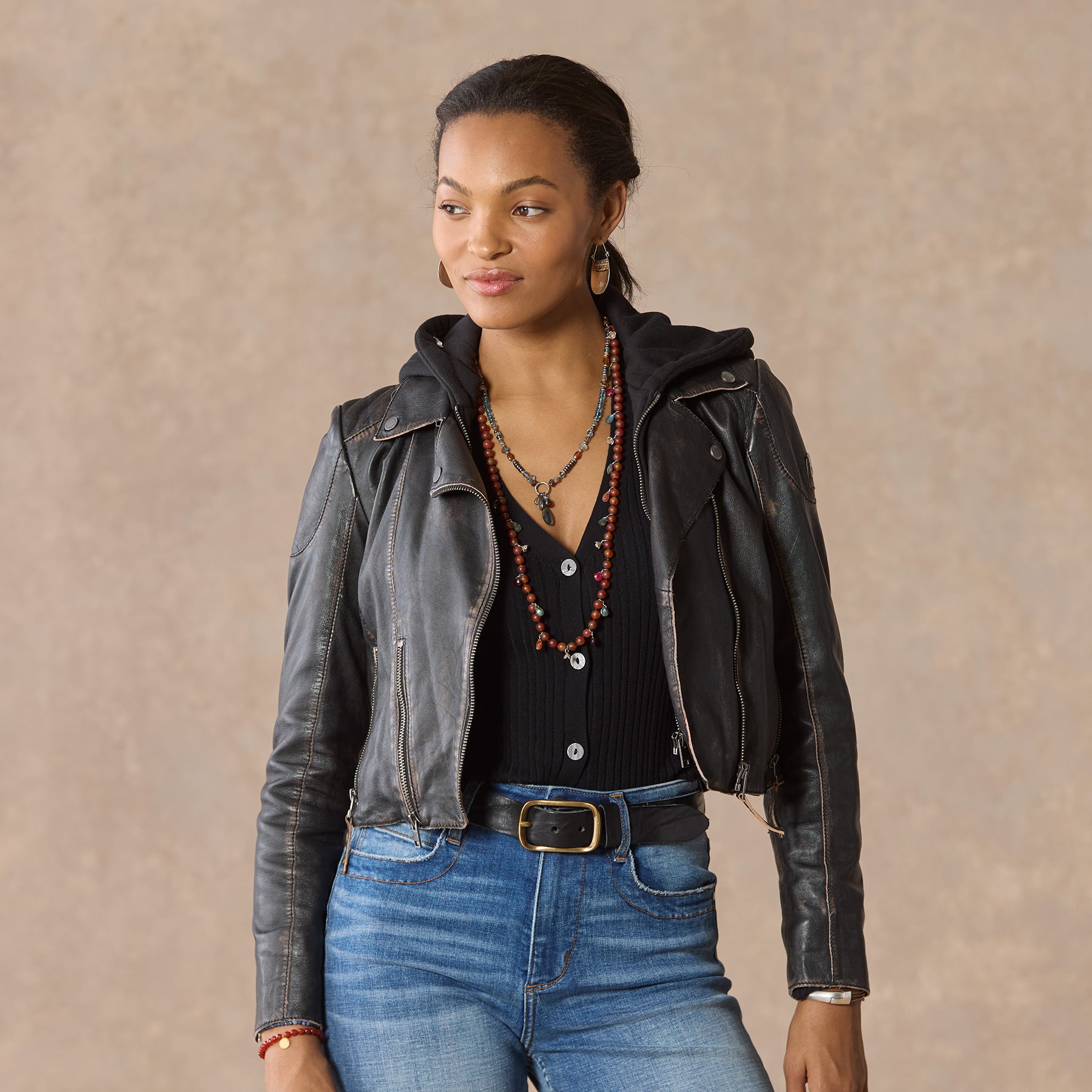 sundance-Reanon Moto Jacket-Sundance Outlet