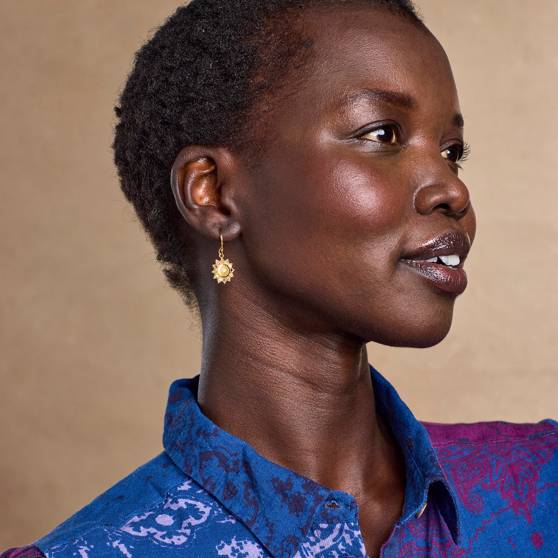 sundance-Vibrant Lotus Earrings-Sundance Outlet