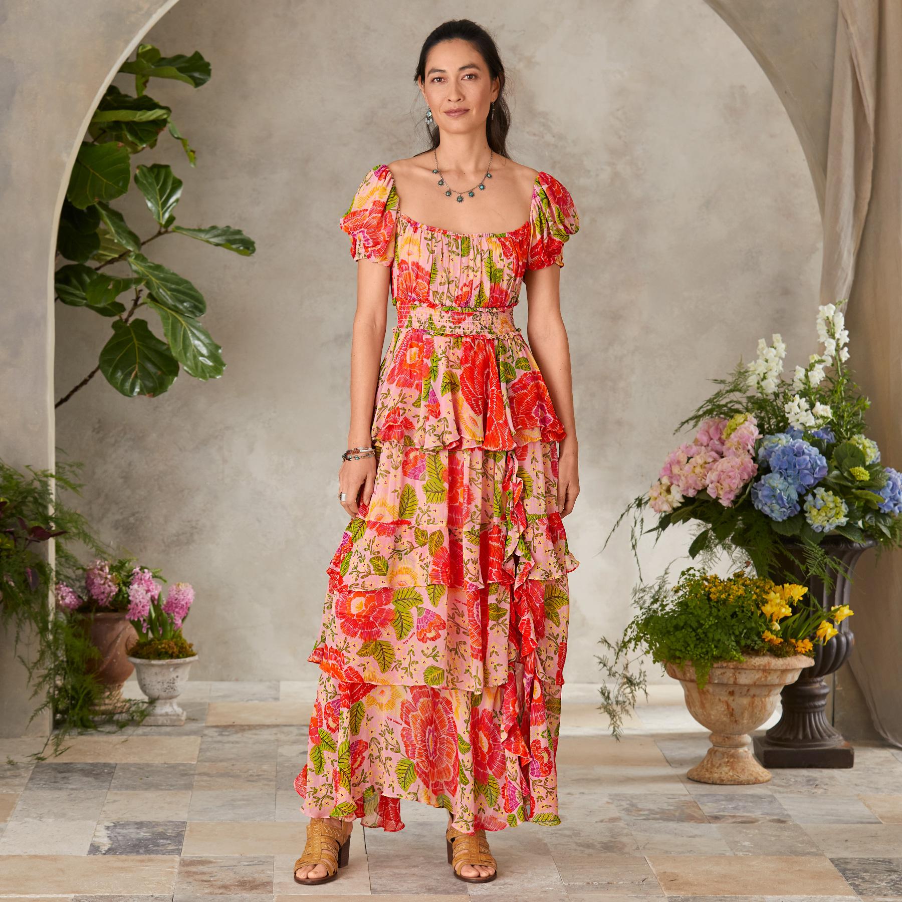 sundance-Blooming Floral Maxi Dress-Sundance Outlet