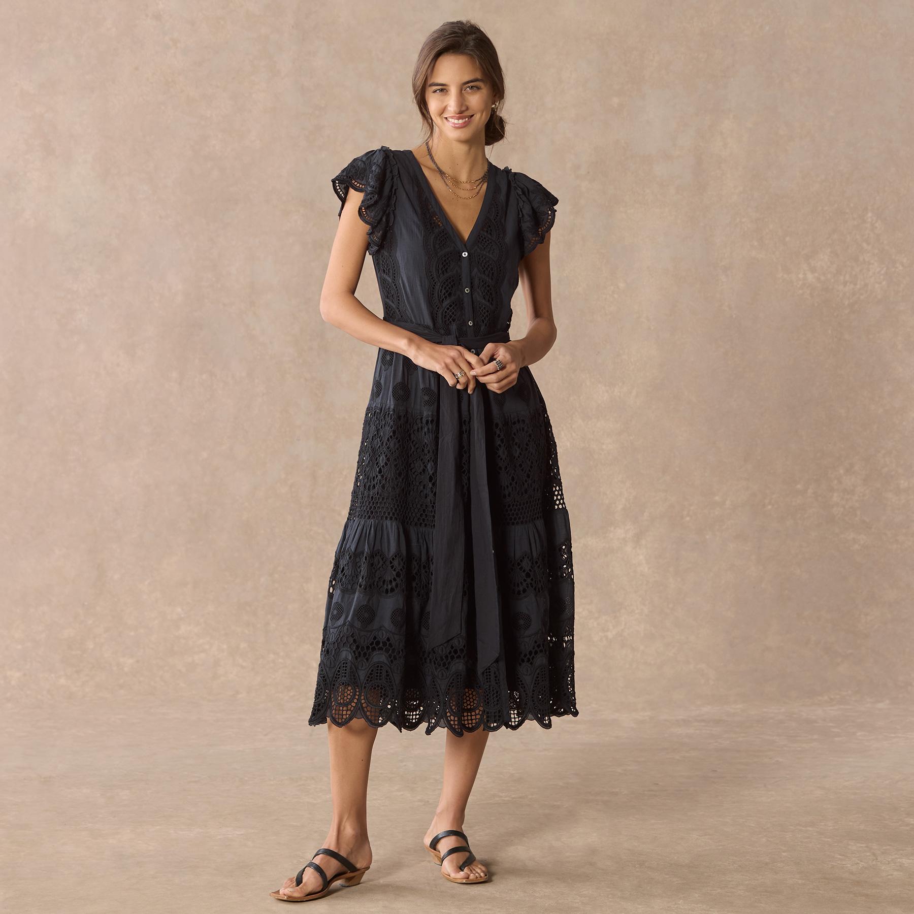 sundance-Talara Eyelet Dress, Petite-Sundance Outlet