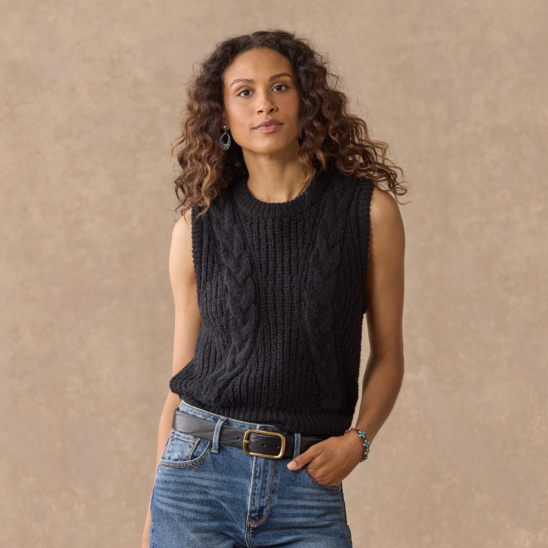 sundance-Carsyn Sweater Vest, Petite-Sundance Outlet