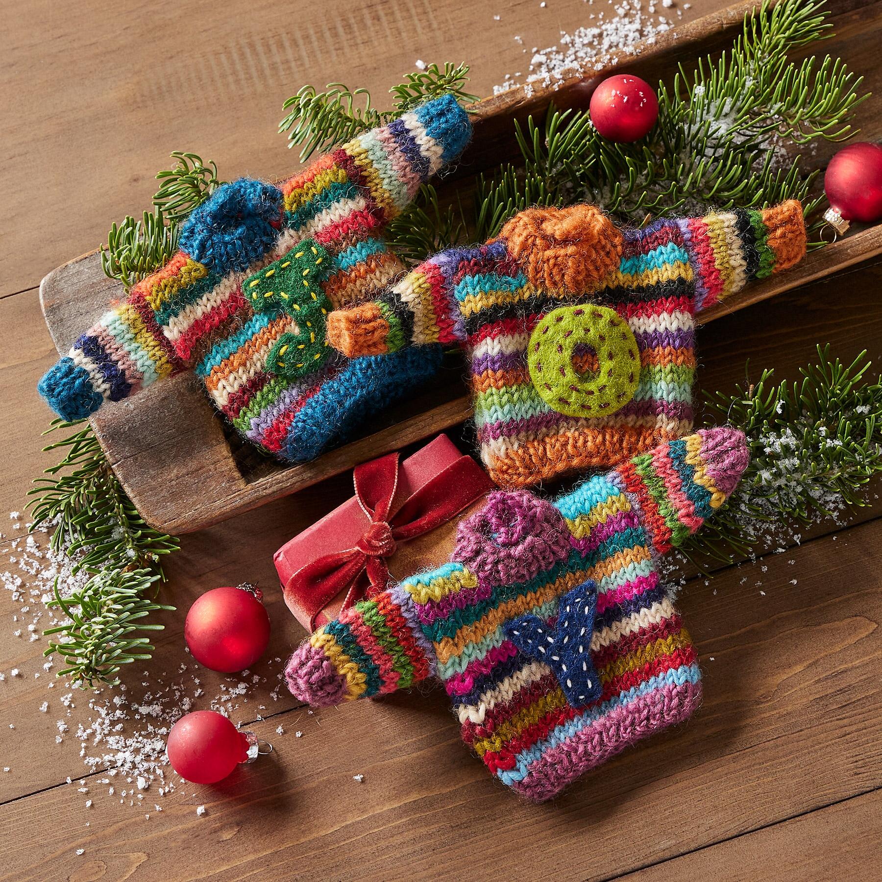 sundance-Striped Initial Sweater Ornament-Sundance Outlet