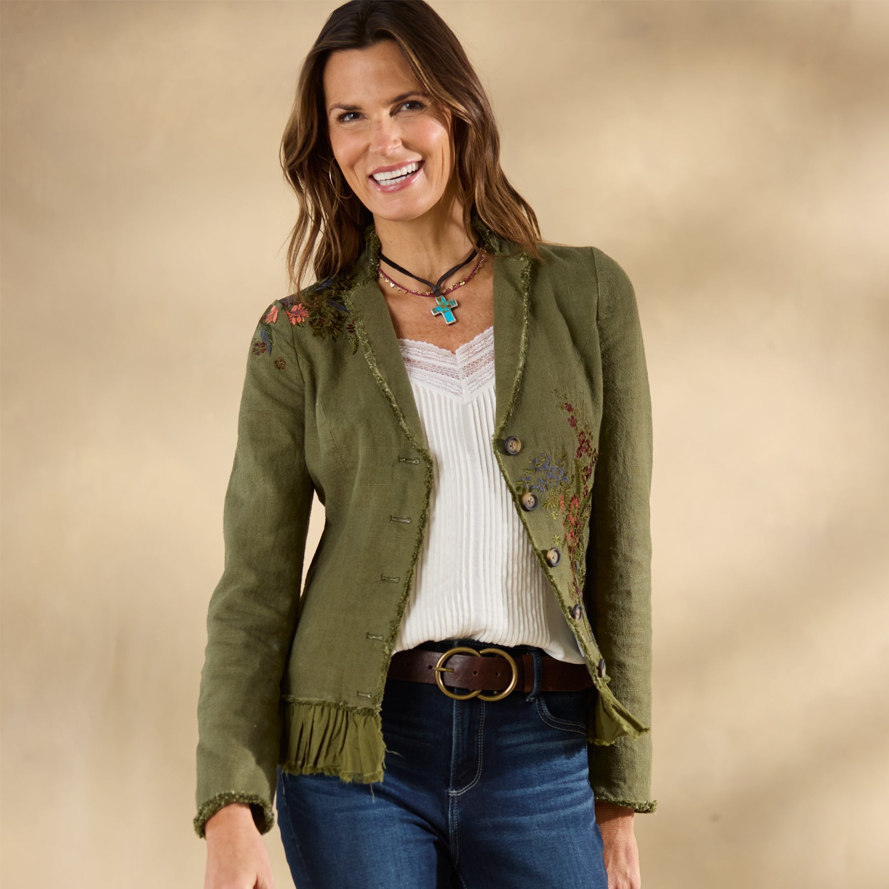 sundance-Tonala Floral Blazer, Petite-Sundance Outlet
