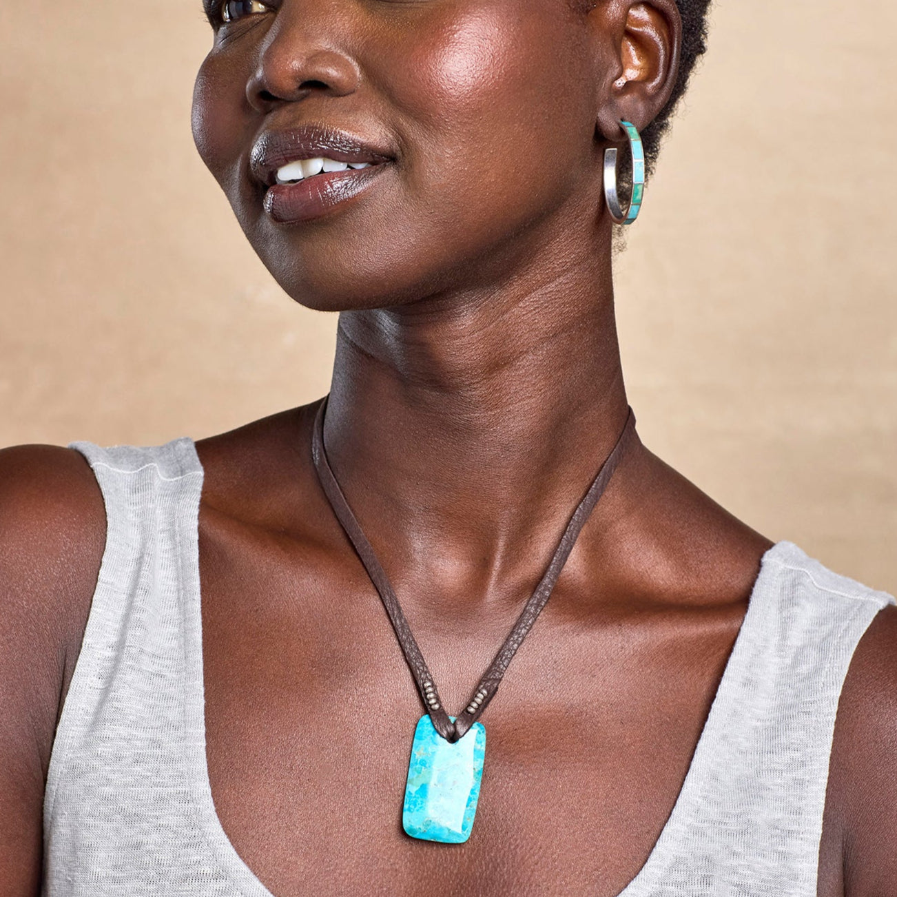 sundance-Turquoise Amulet Necklace-Sundance Outlet