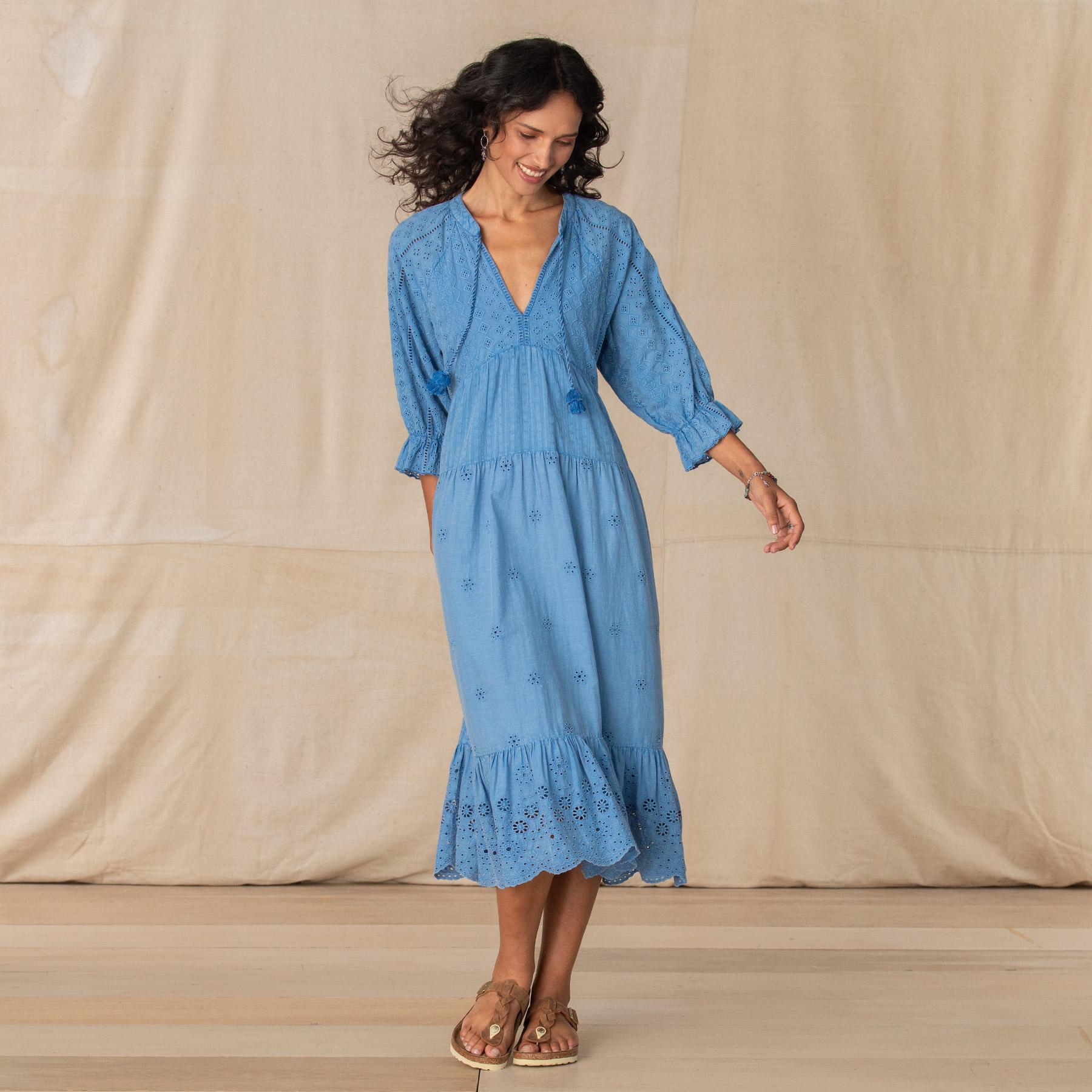 sundance-Nicole Eyelet Dress-Sundance Outlet