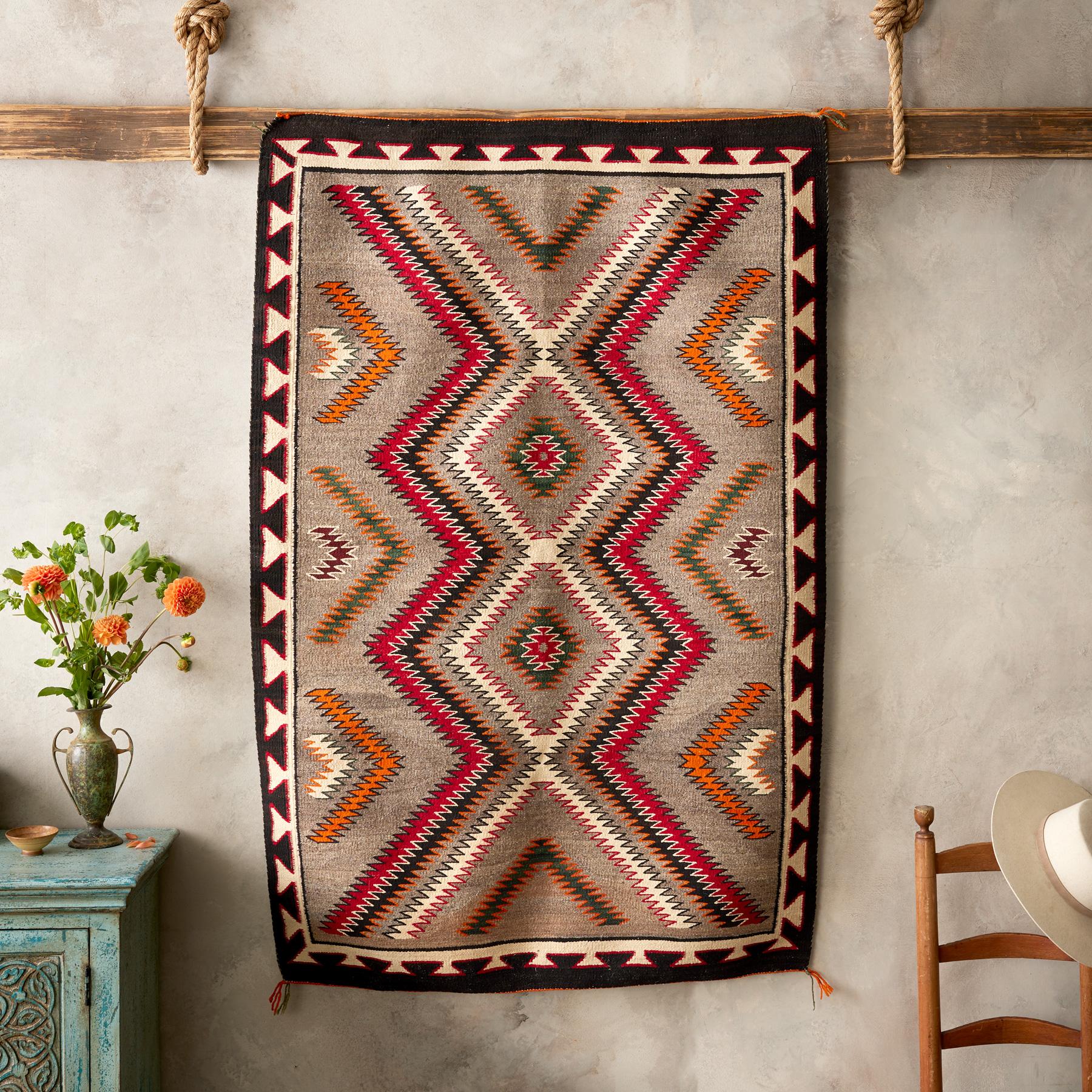 sundance-1930s Red Mesa Outline Weaving-Sundance Outlet