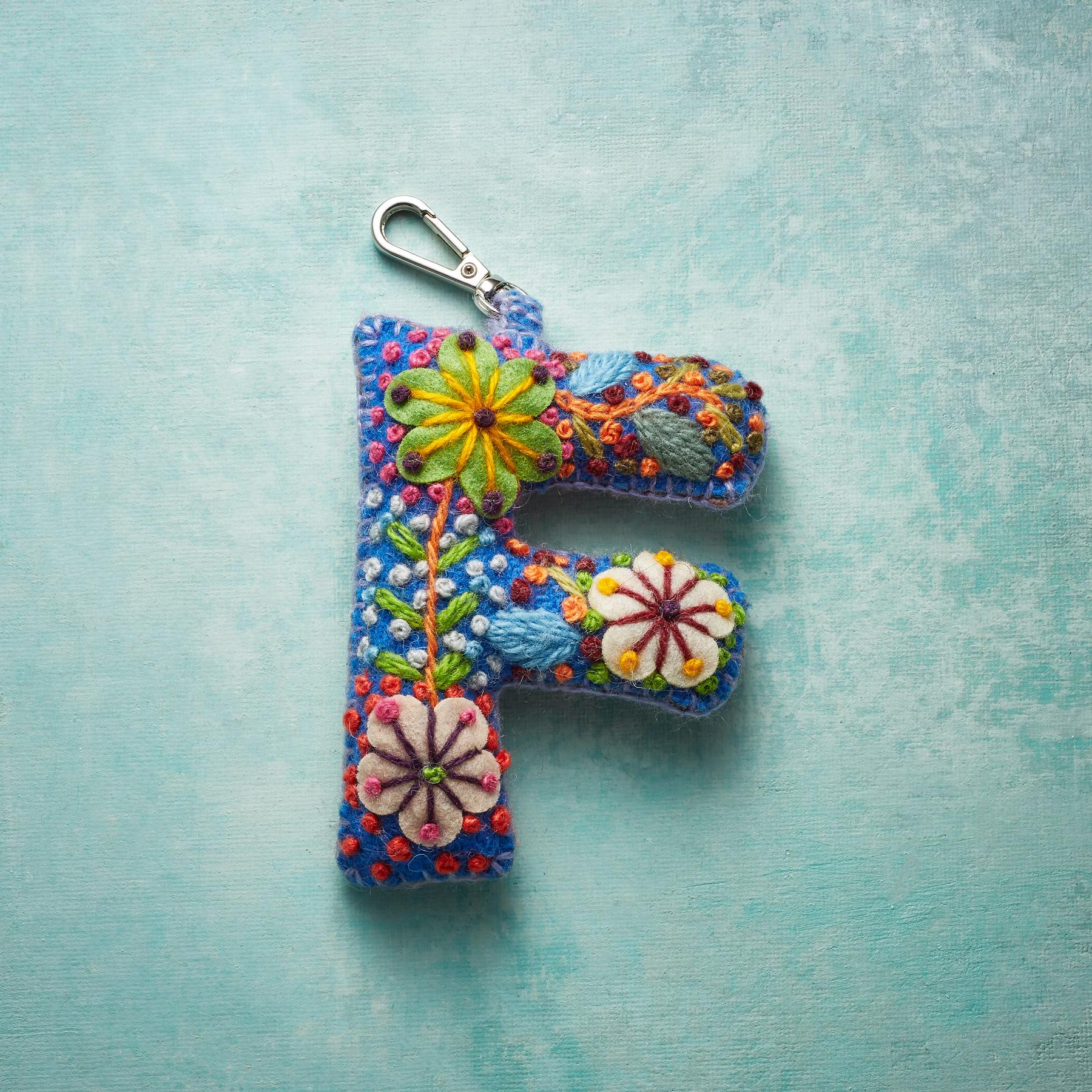 sundance-Fleur De Felt Initial Clip-Sundance Outlet