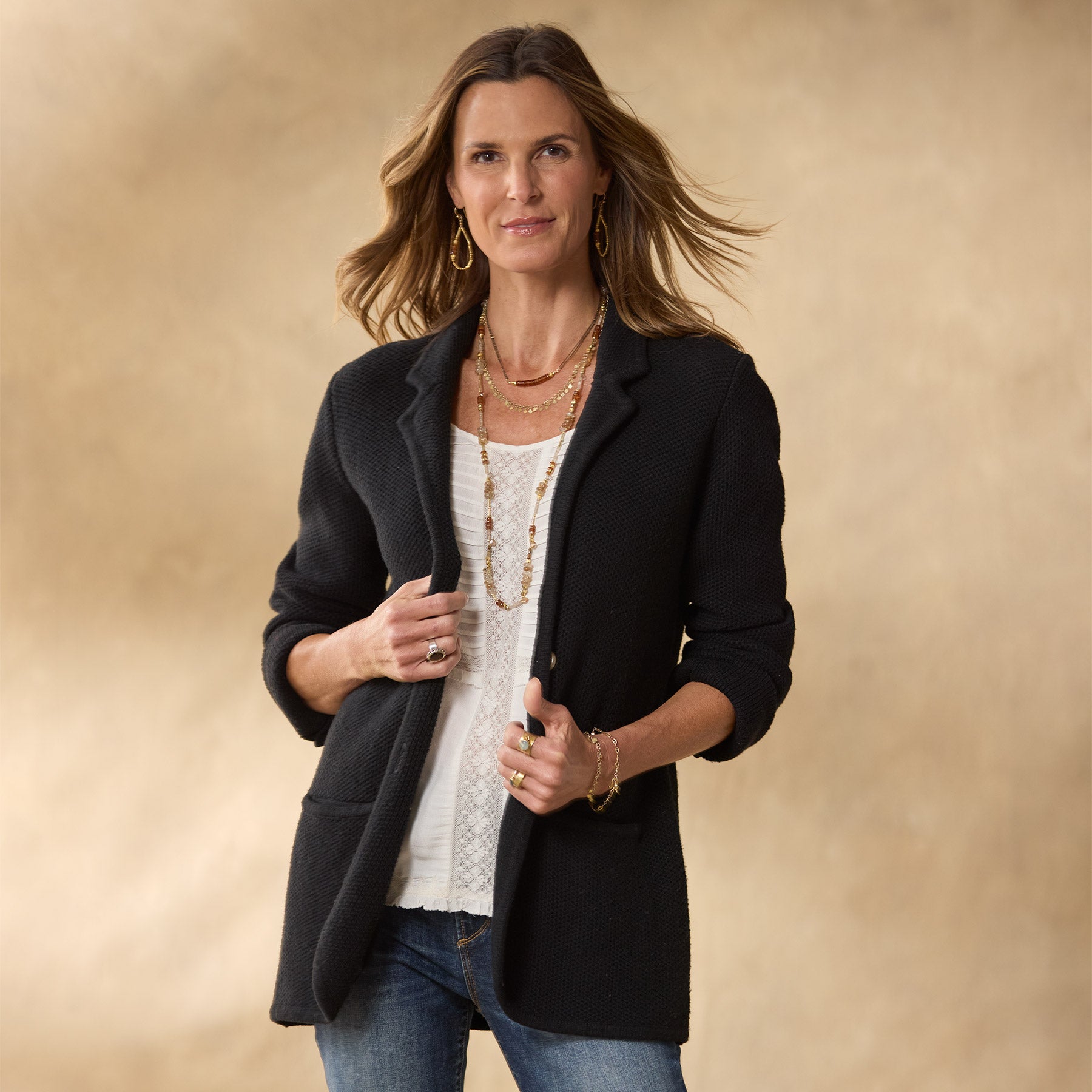 sundance-Ivy League Sweater Blazer-Sundance Outlet