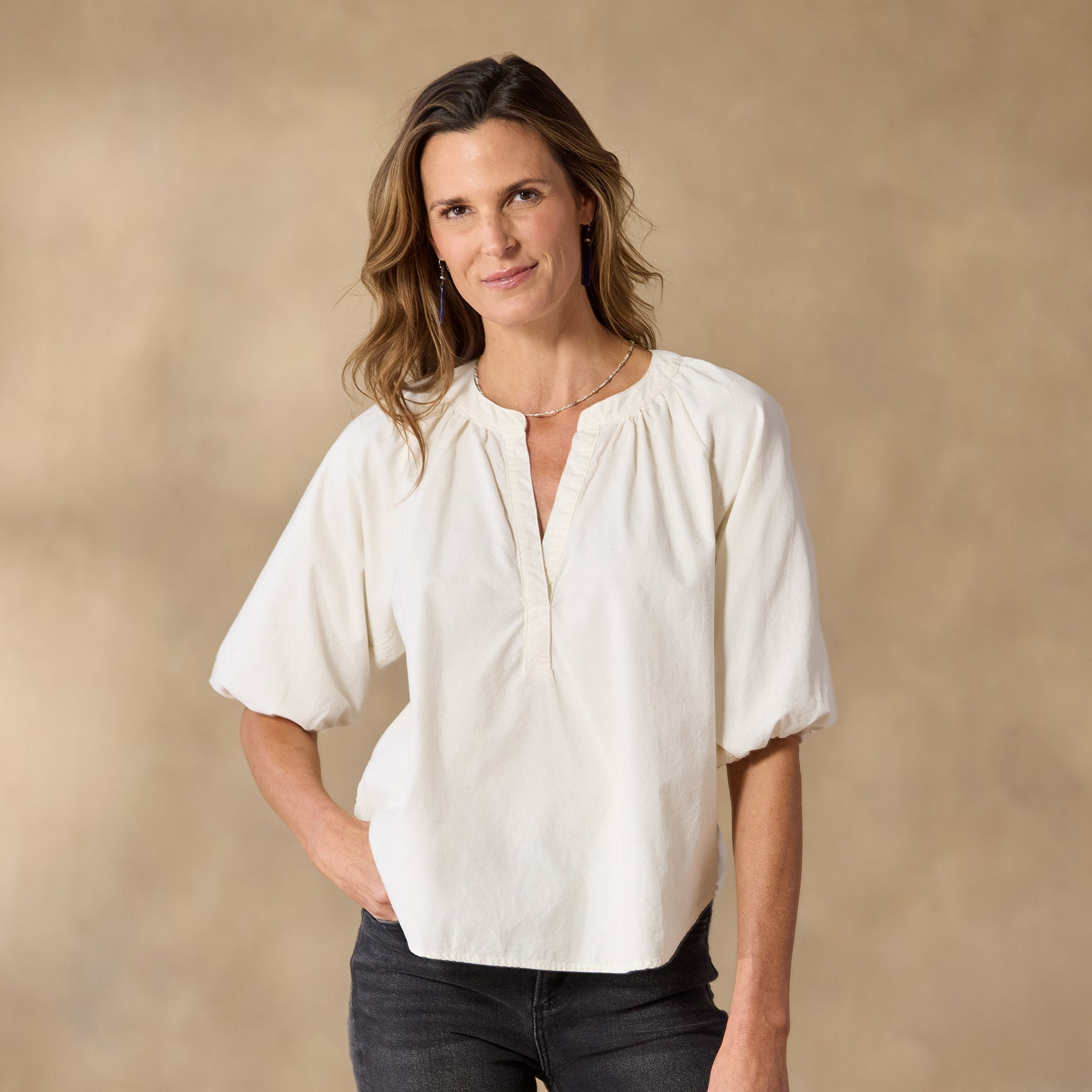sundance-Jolie Corduroy Top-Sundance Outlet
