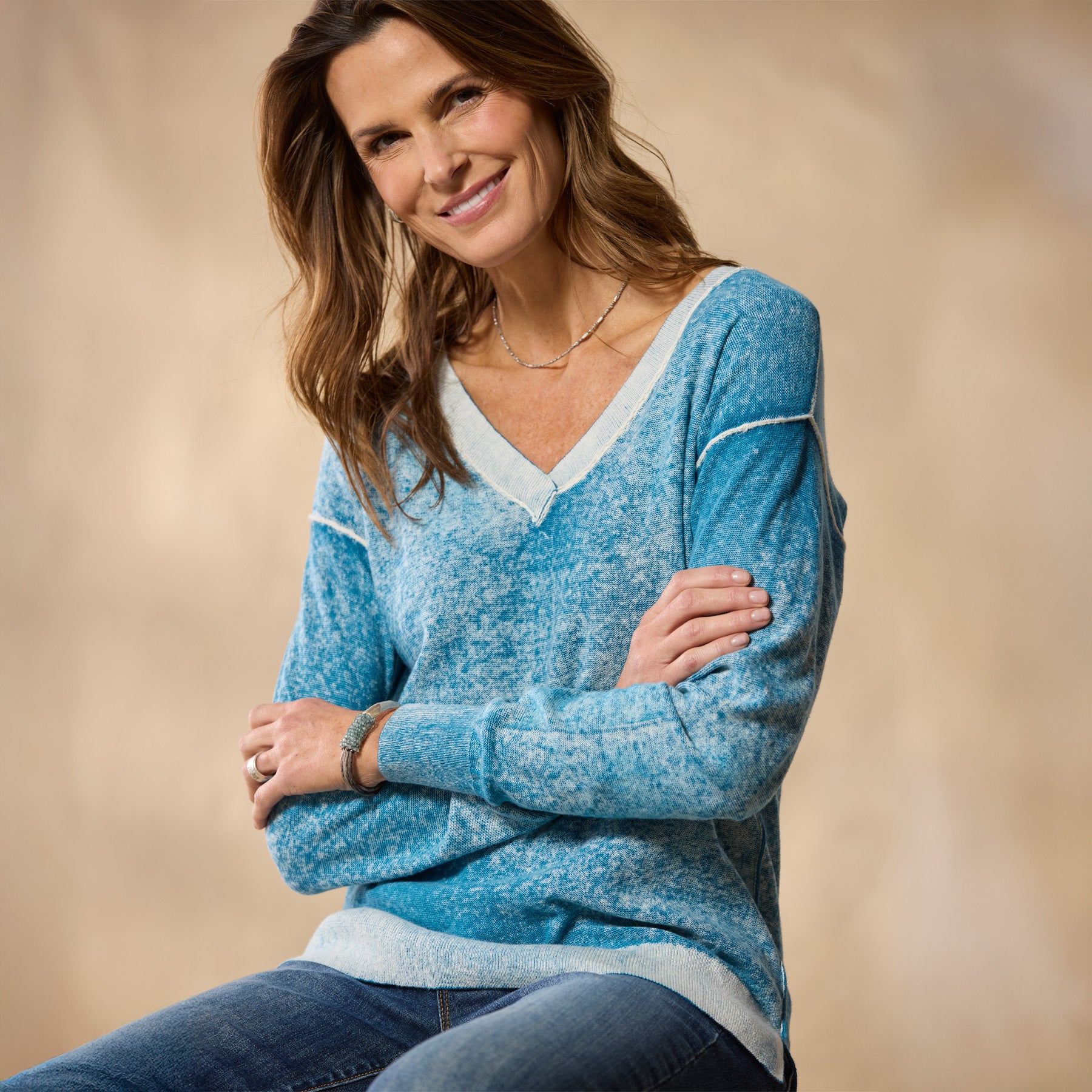 sundance-Samantha V-Neck Sweater-Sundance Outlet