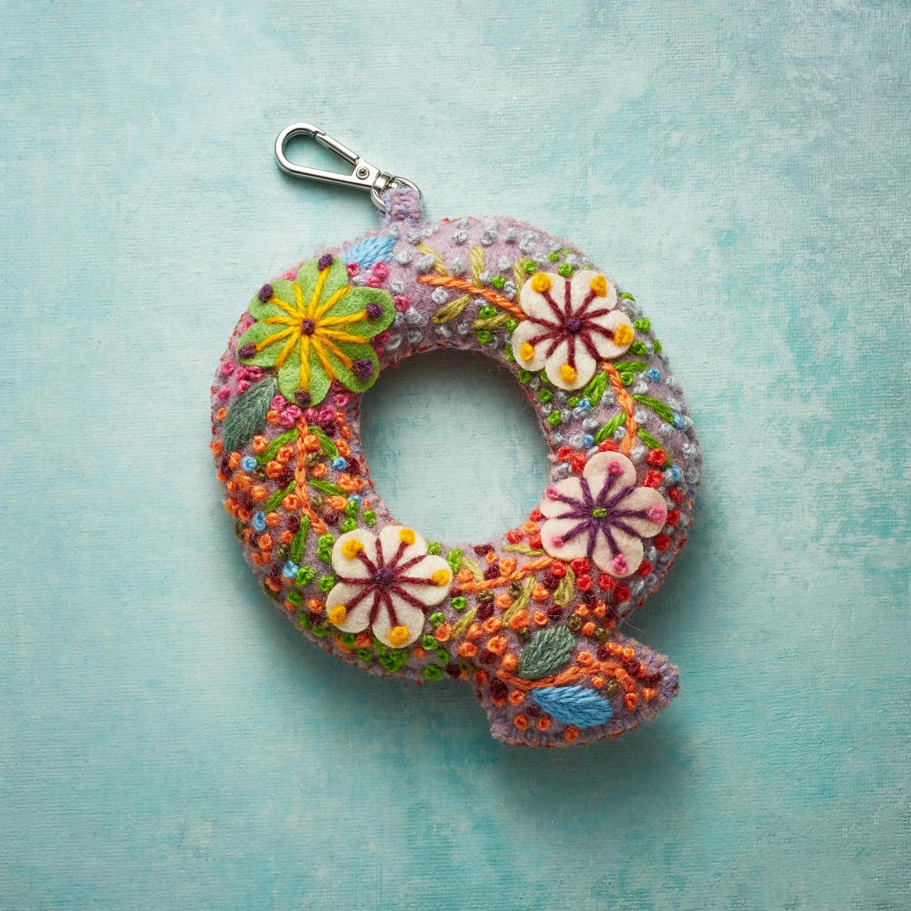 sundance-Fleur De Felt Initial Clip-Sundance Outlet